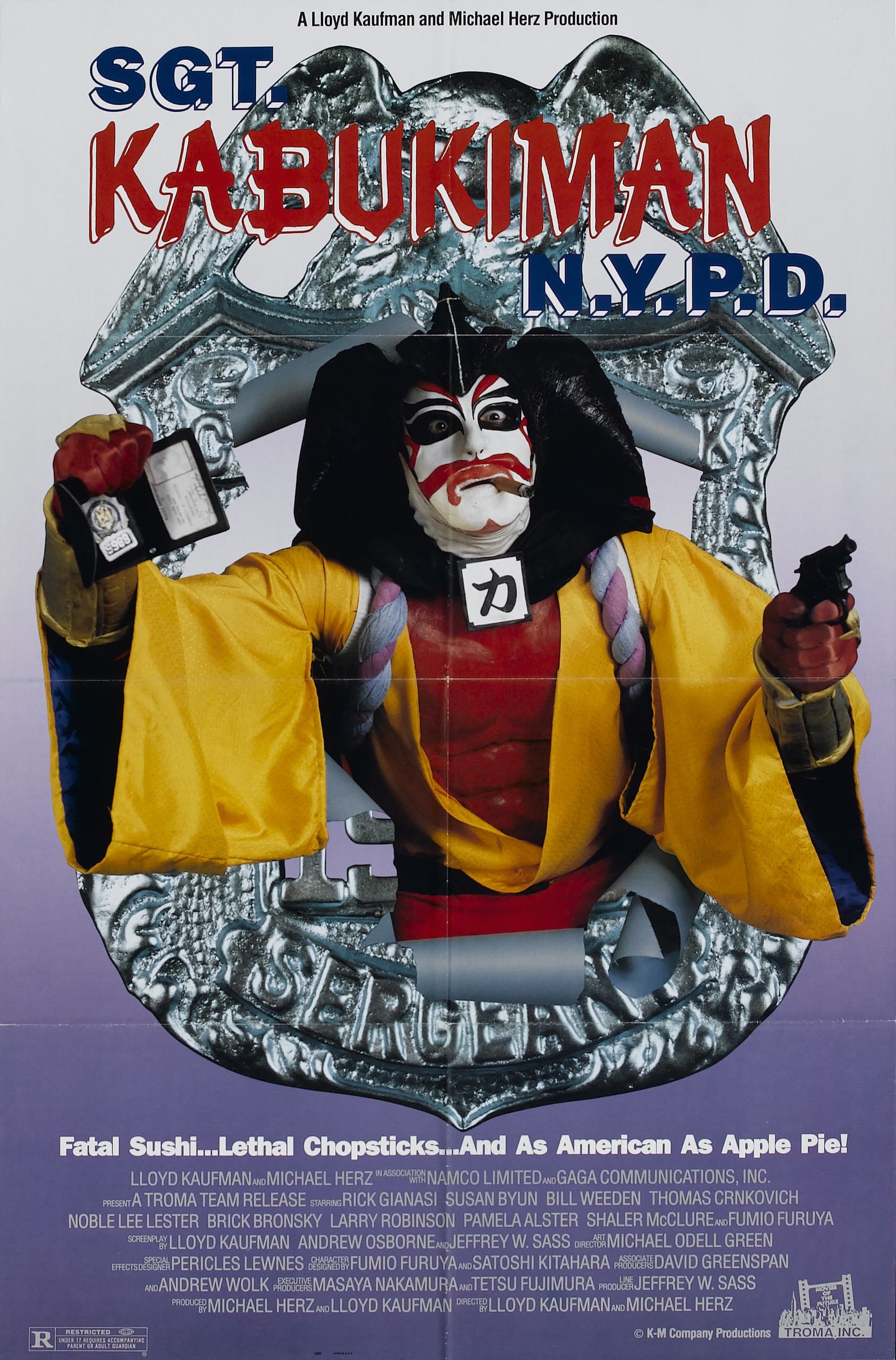 Sgt Kabukiman NYPD (1990) Troma Lloyd Kaufman