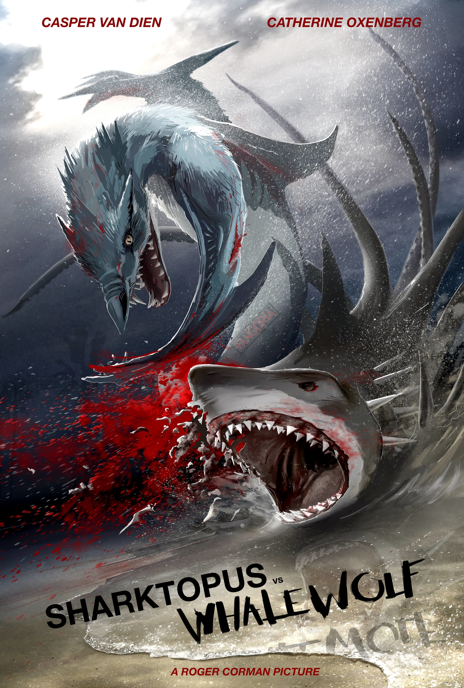 Sharktopus vs Whalewolf (2015) Casper Van Dien Catherine Oxenberg