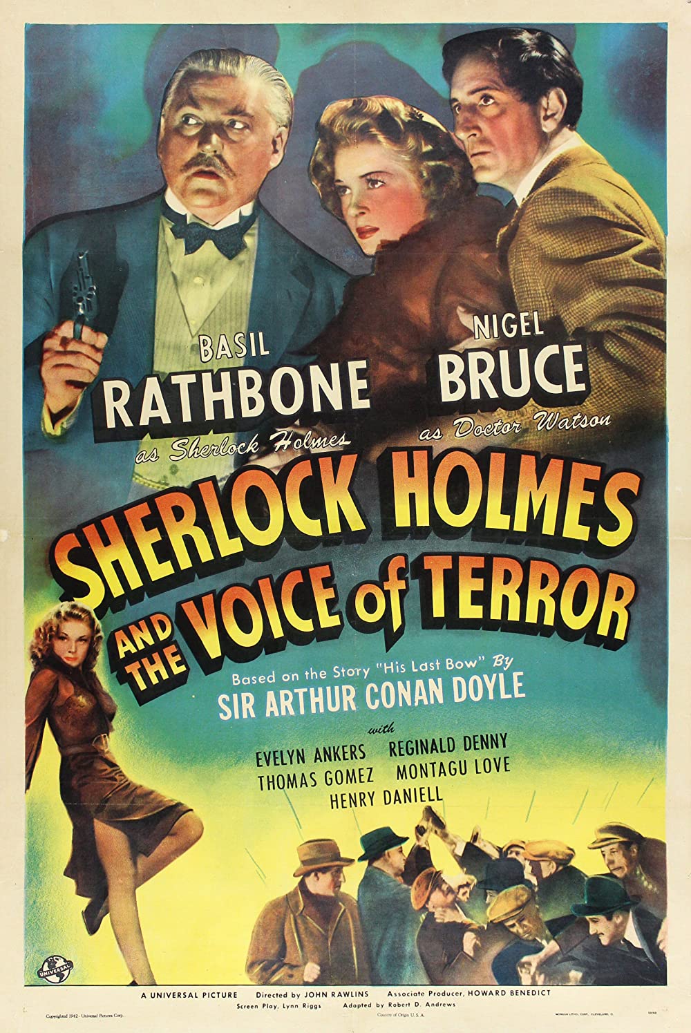 Sherlock Holmes And The Voice Of Terror (1942) Basil Rathbone