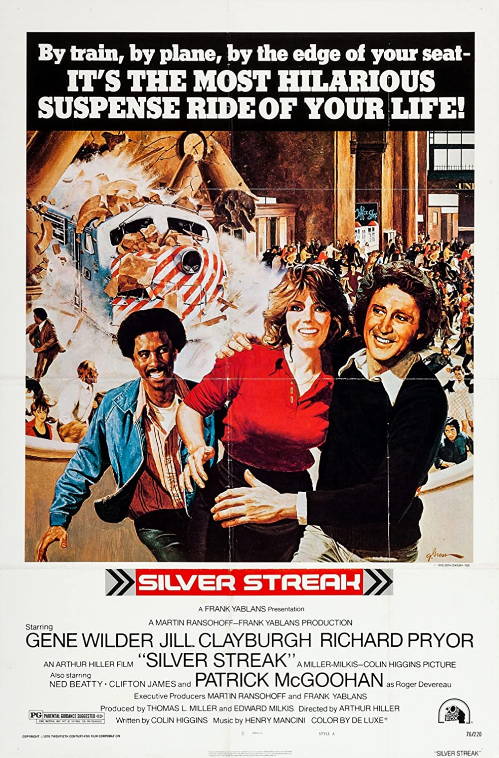 Silver Streak (1976) Gene Wilder Richard Pryor Jill Clayburgh