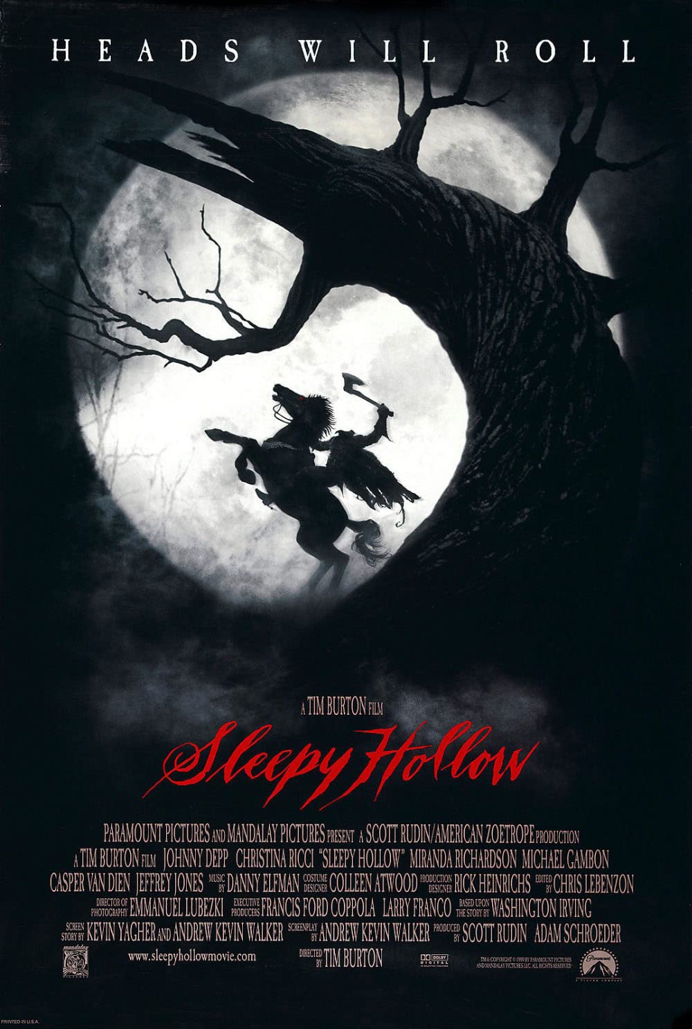 Sleepy Hollow (1999) Johnny Depp Christina Ricci