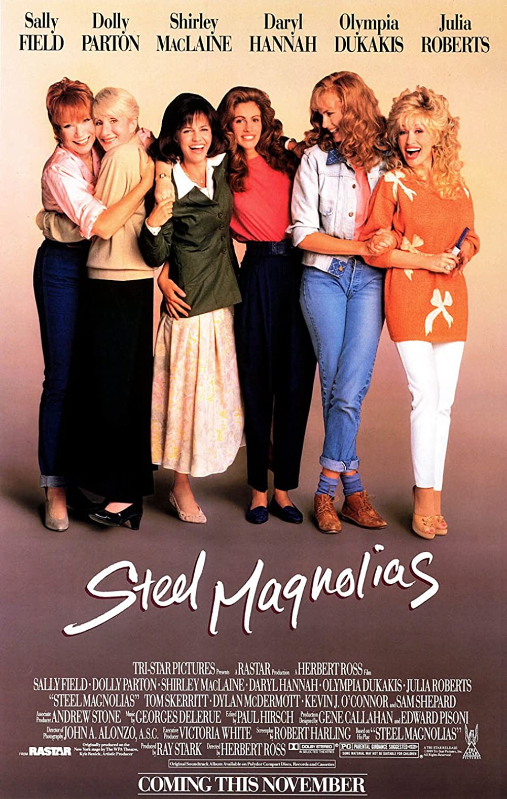 Steel Magnolias (1989) Dolly Parton Sally Field Daryl Hannah Julia Roberts