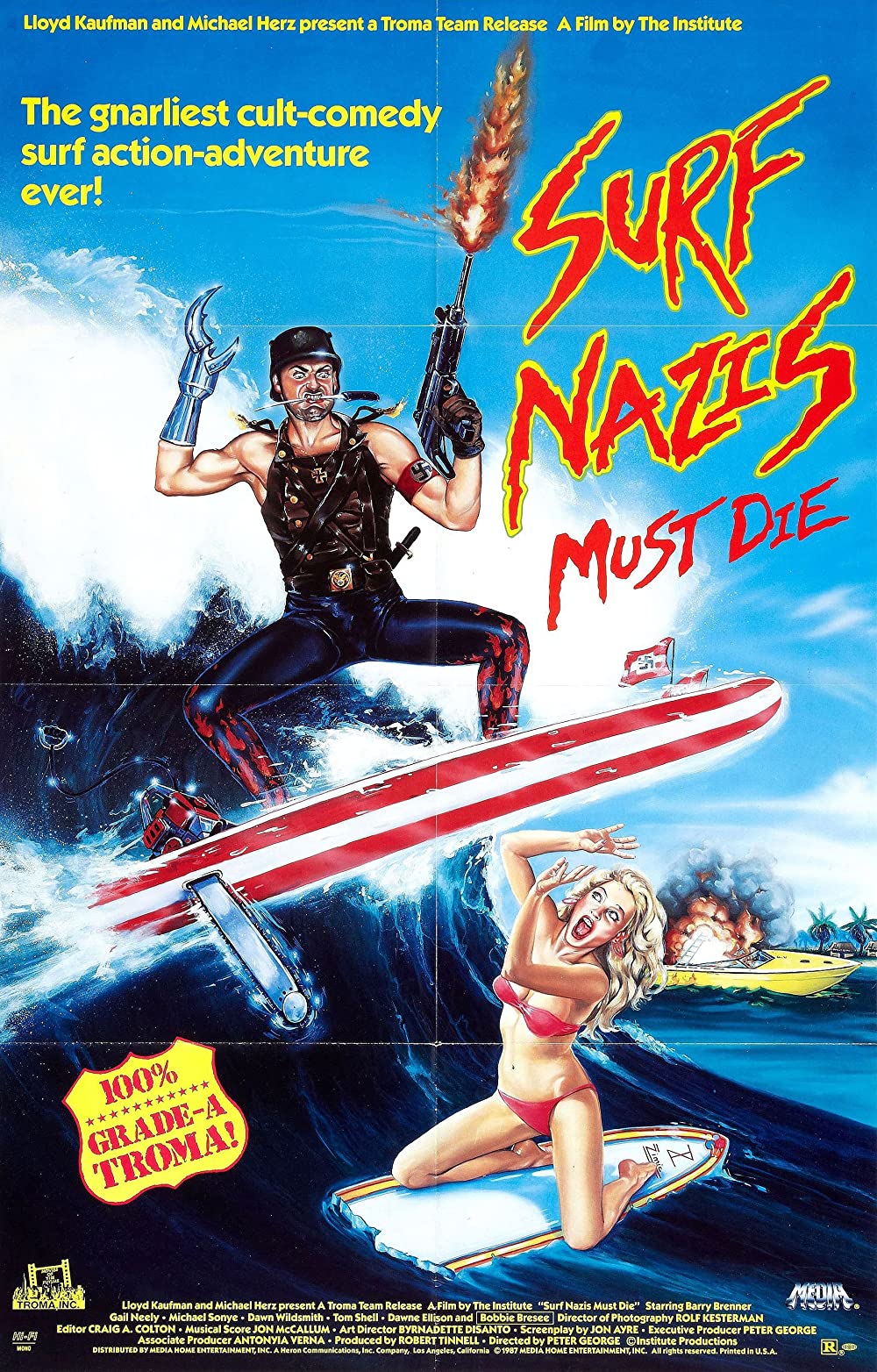 Surf Nazis Must Die (1987) Troma Lloyd Kaufman