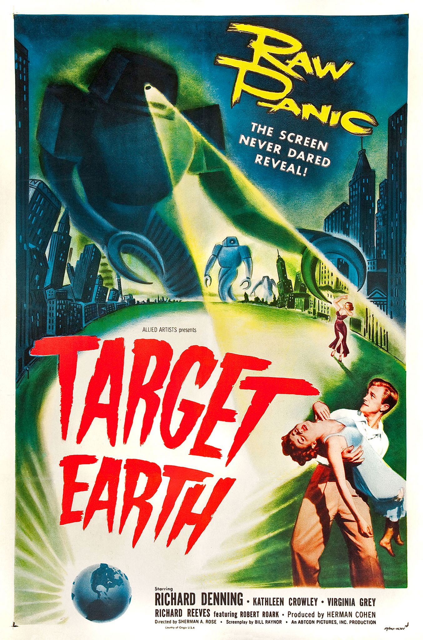 Target Earth (1954) Richard Denning Virginia Grey