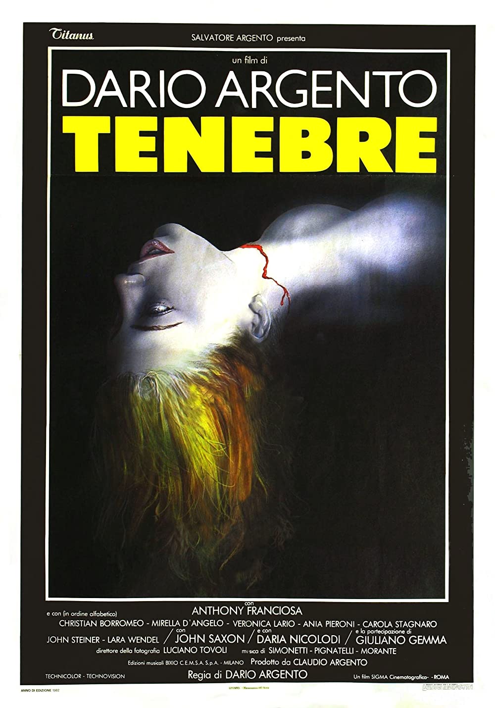 Tenebrae (1982) Dario Argento John Saxon Daria Nicolodi