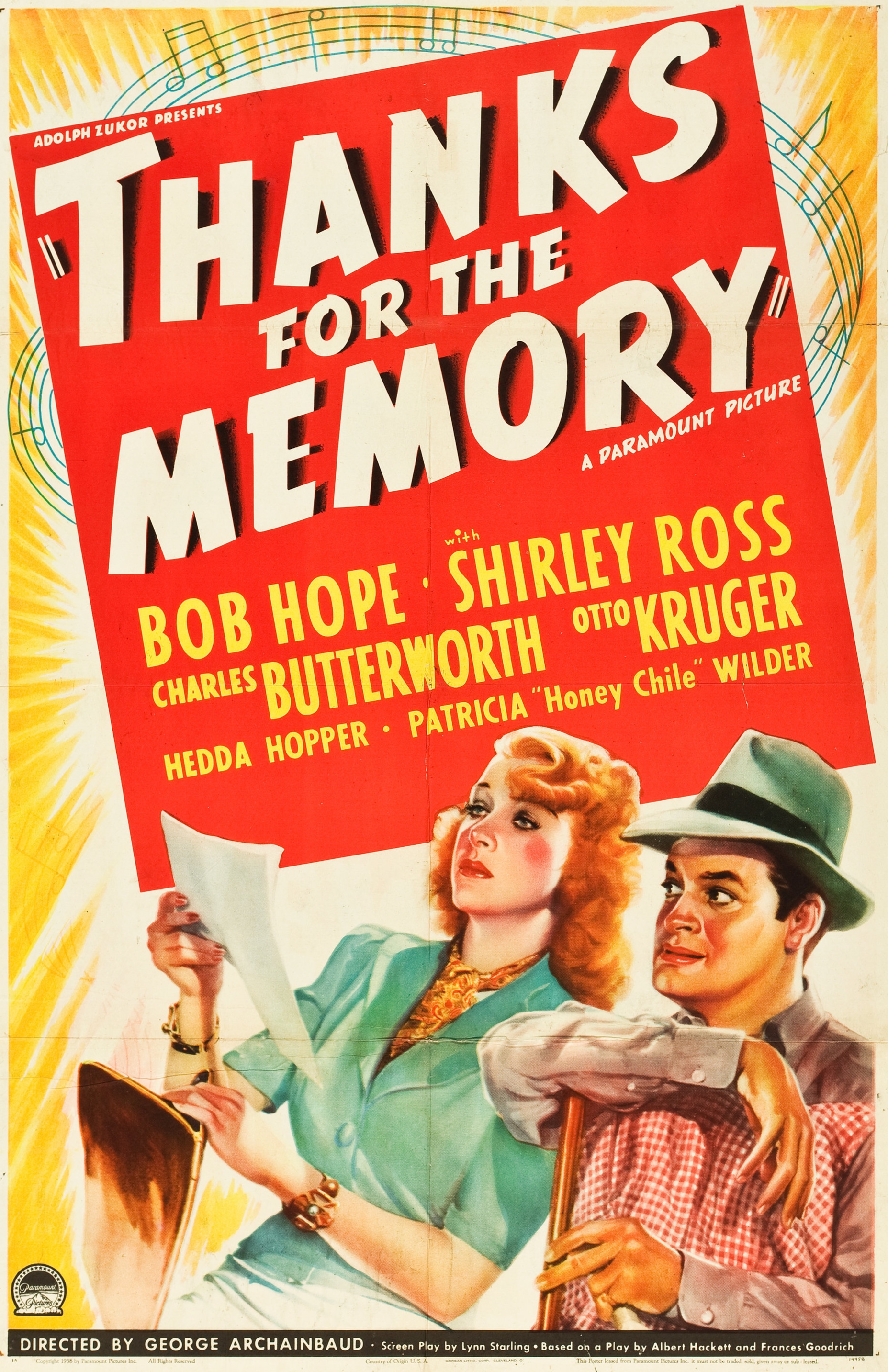 Thanks For The Memory (1938)