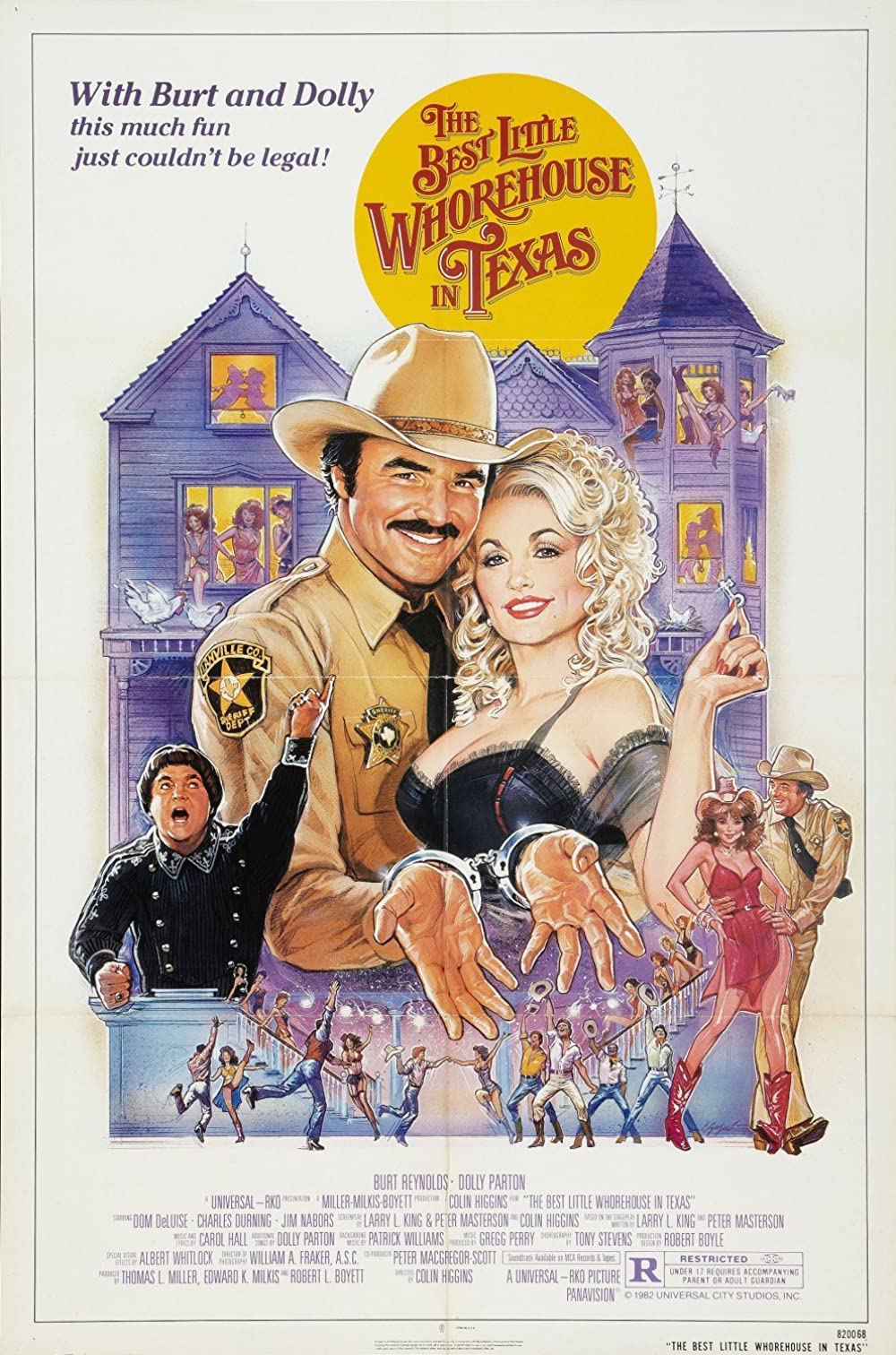 The Best Little Whorehouse In Texas (1982) Dolly Parton Burt Reynolds