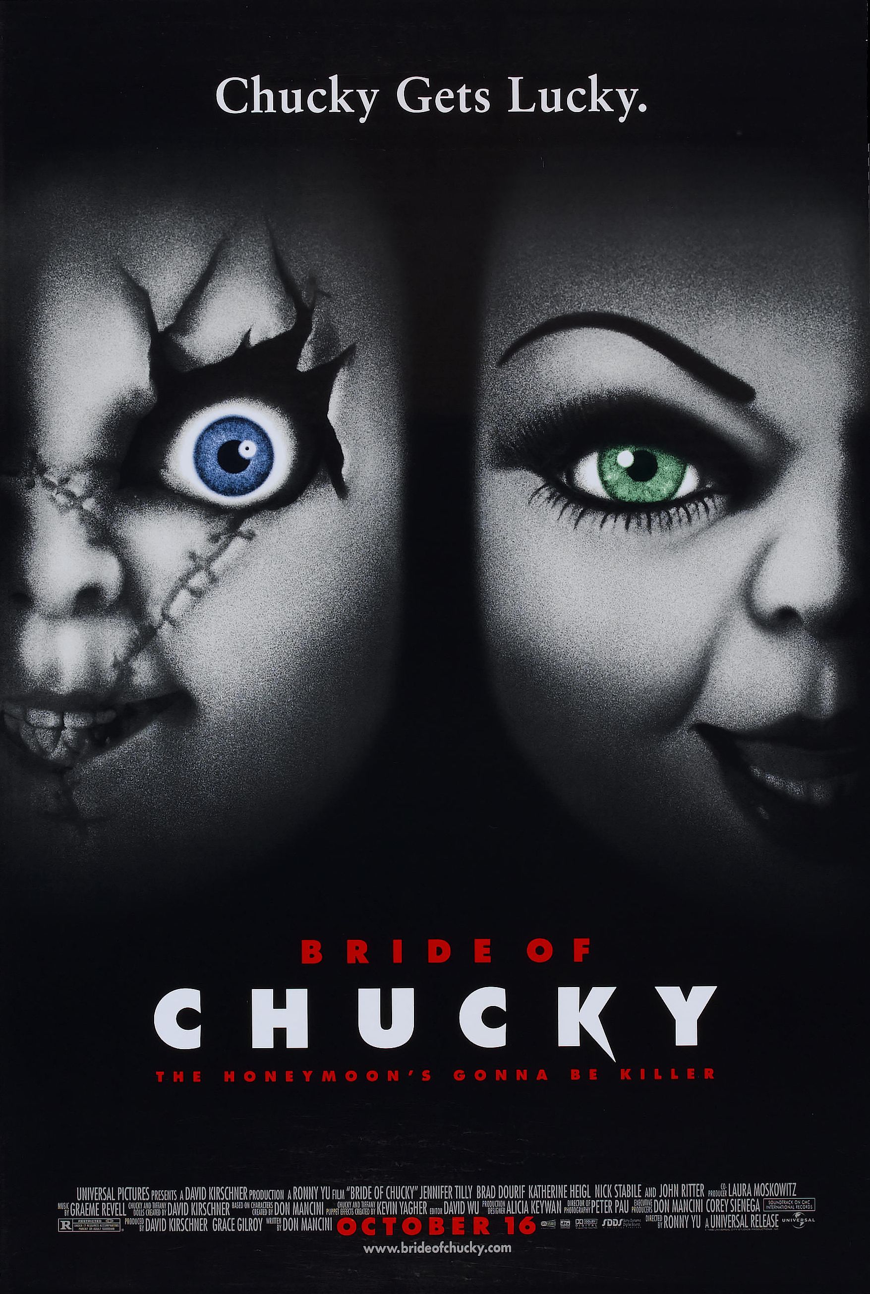 The Bride of Chucky (1998) Brad Dourif Jennifer Tilly Child's Play 4