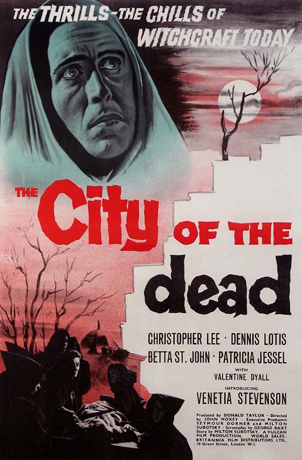 The City of the Dead (1960) Colorized Christopher Lee Dennis Lotis