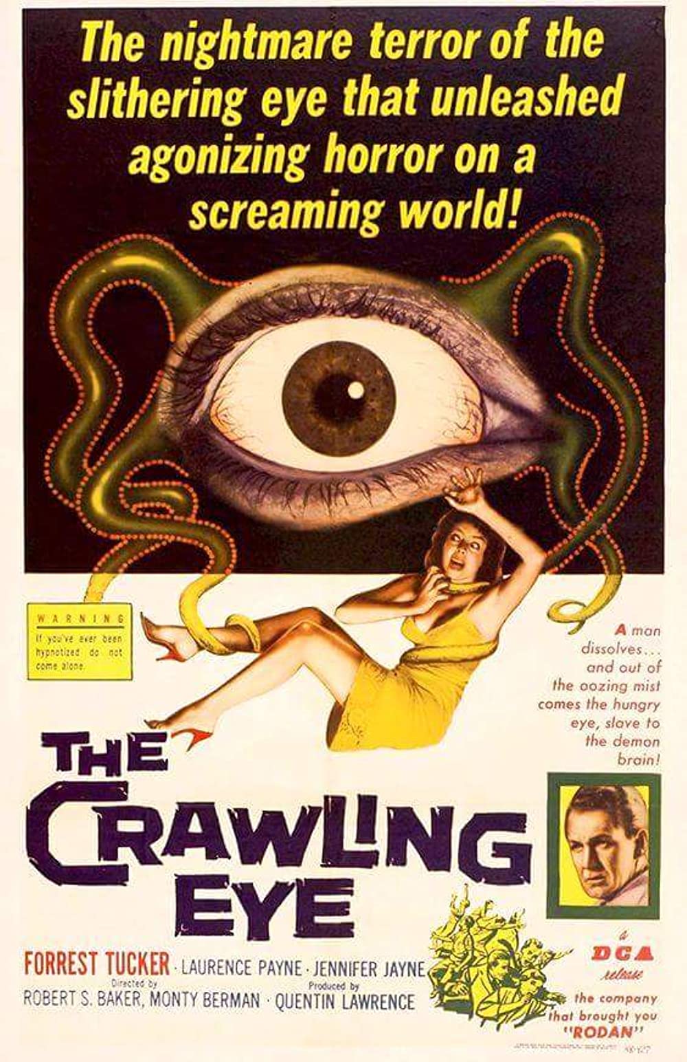 The Crawling Eye (1958) Colorized Forrest Tucker