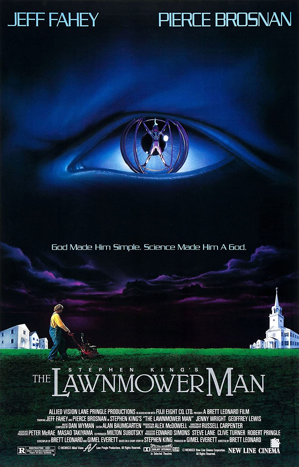 The Lawnmower Man (1992) Stephen King Pierce Brosnan Jeff Fahey