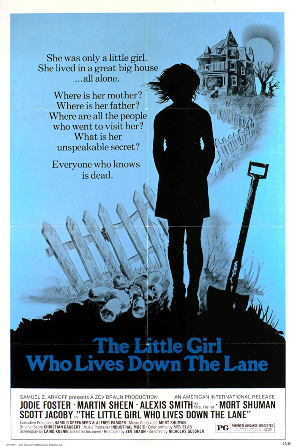 The Little Girl Who Lived Down The Lane (1976) Jodie Foster Martin Sheen