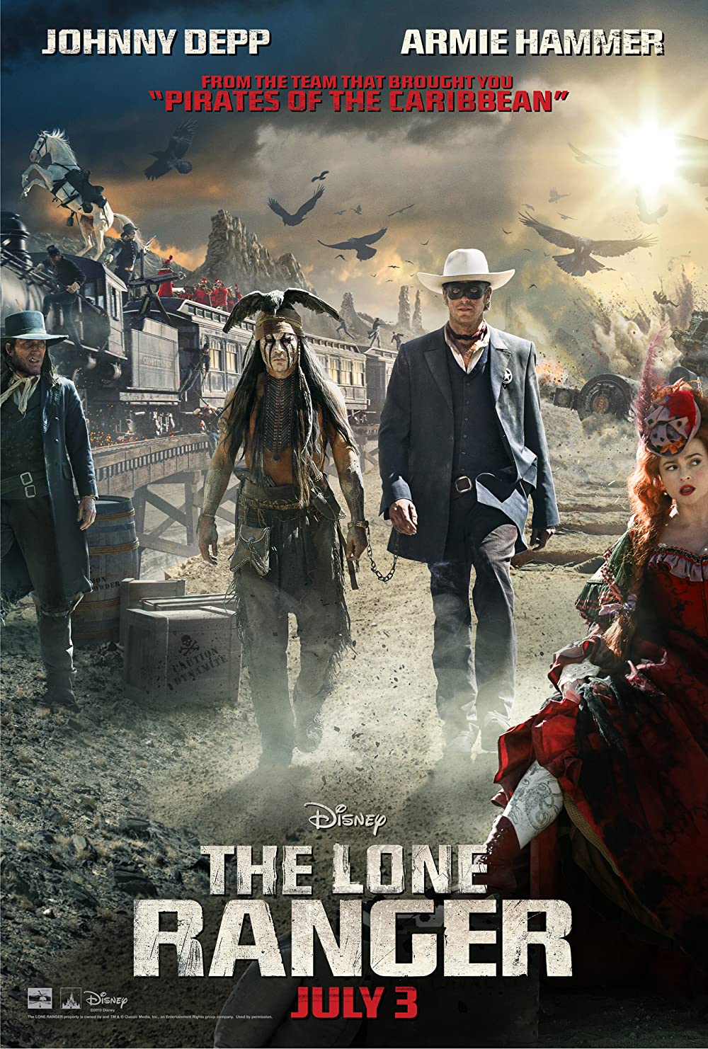 The Lone Ranger (2013) Johnny Depp Armie Hammer
