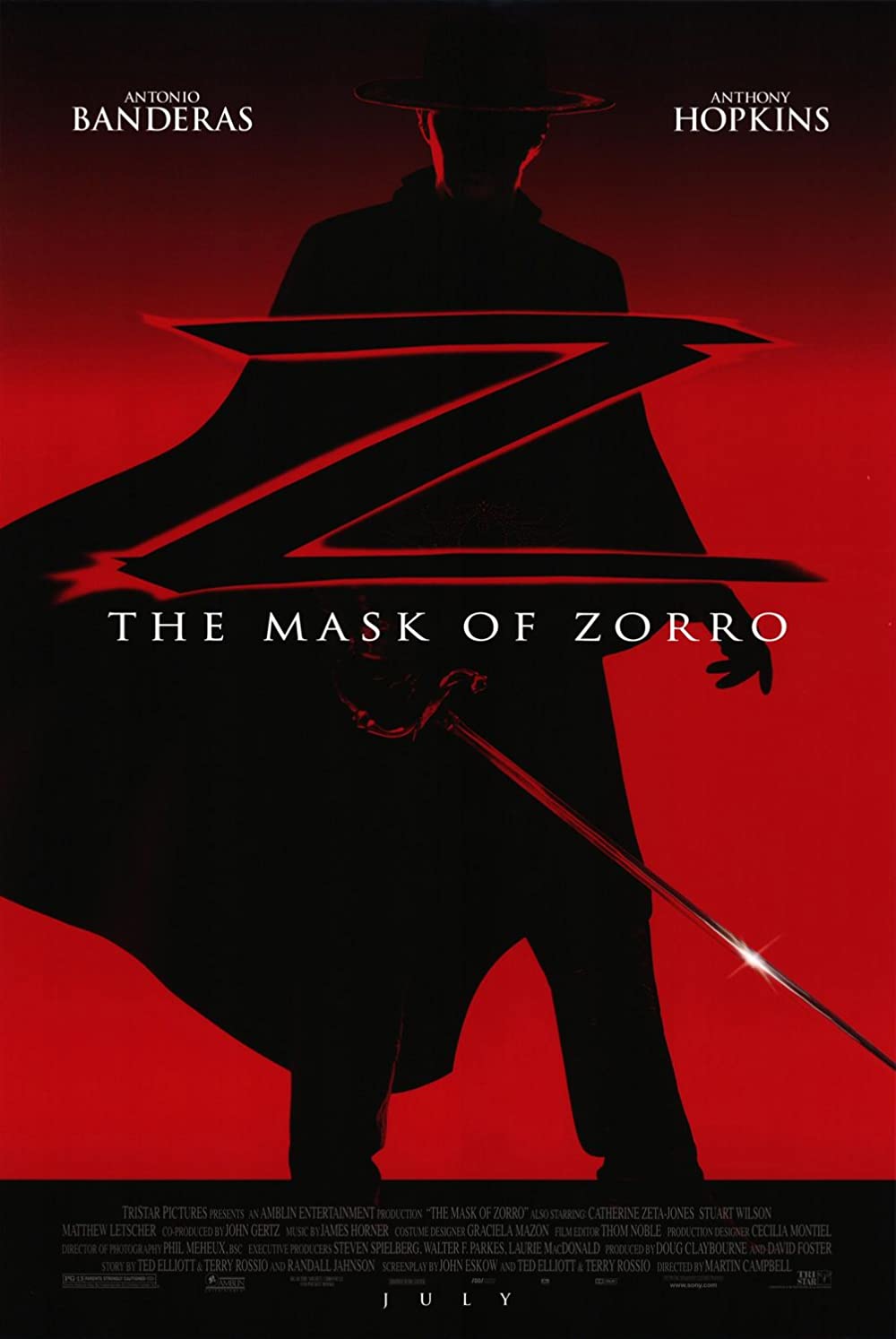The Mask Of Zorro (1998) Antonio Banderas Anthony Hopkins