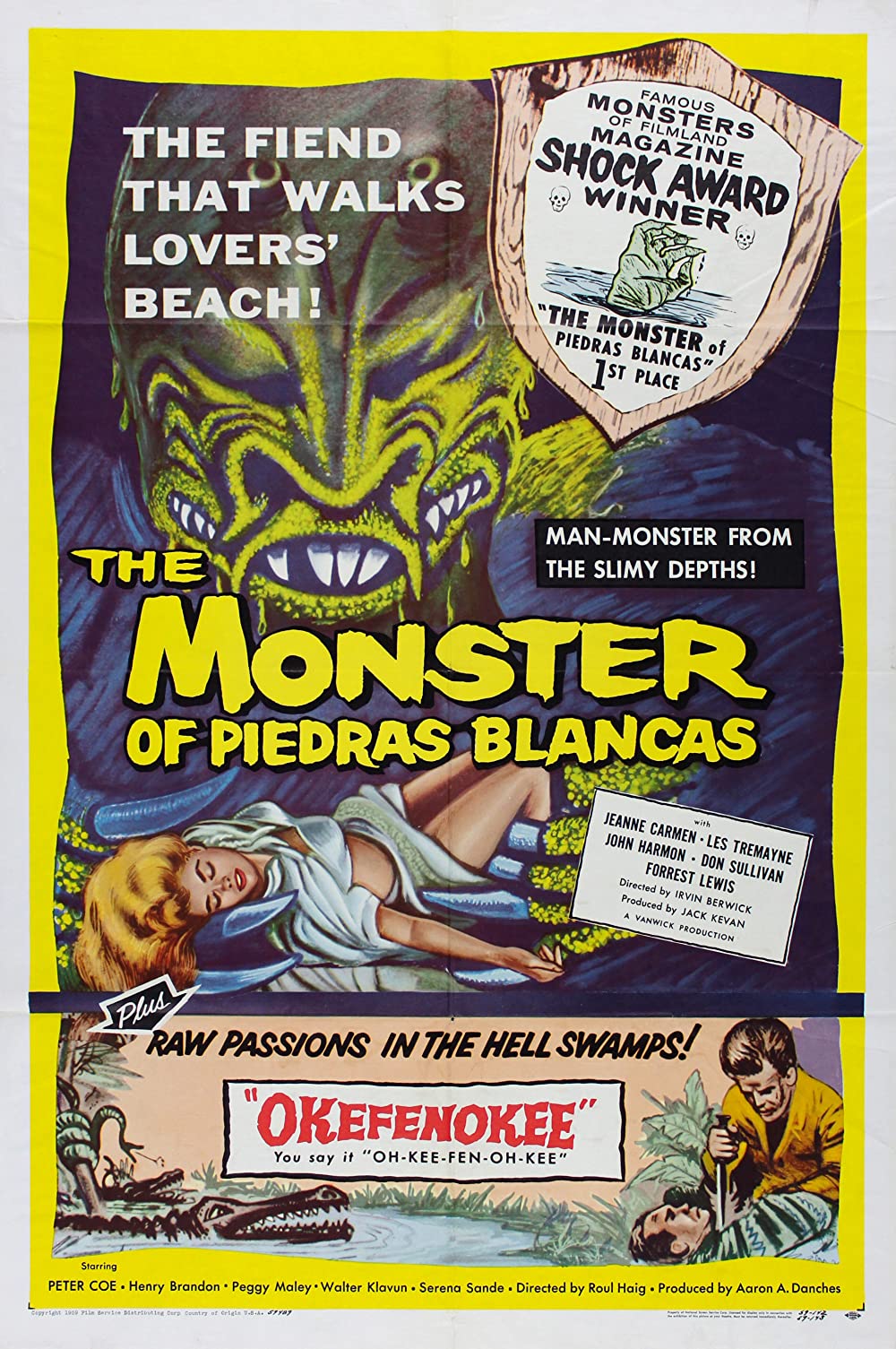 The Monster of Piedras Blancas (1959) Colorized Forest Lewis