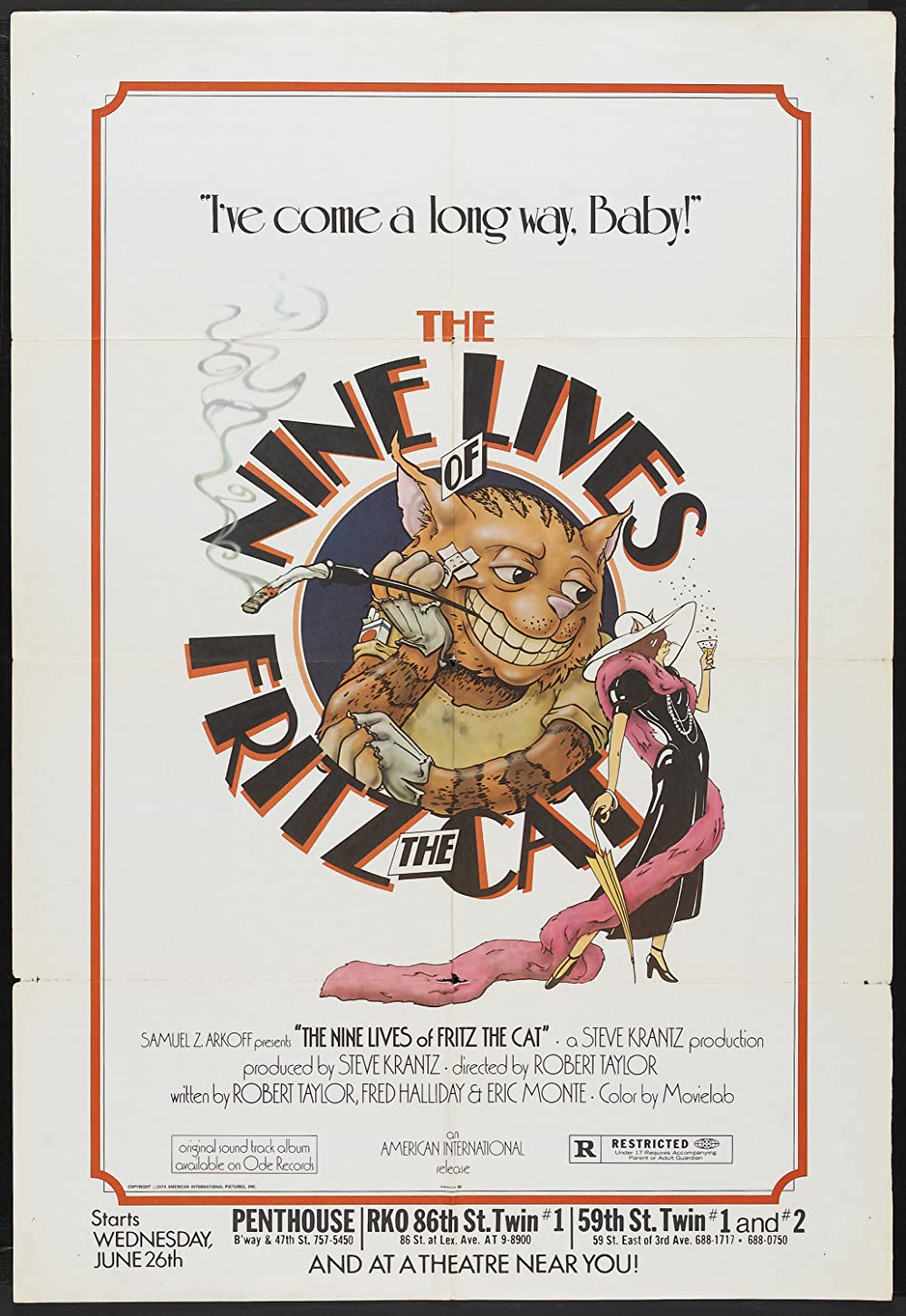 The Nine Lives Of Fritz The Cat (1974) Steve Krantz