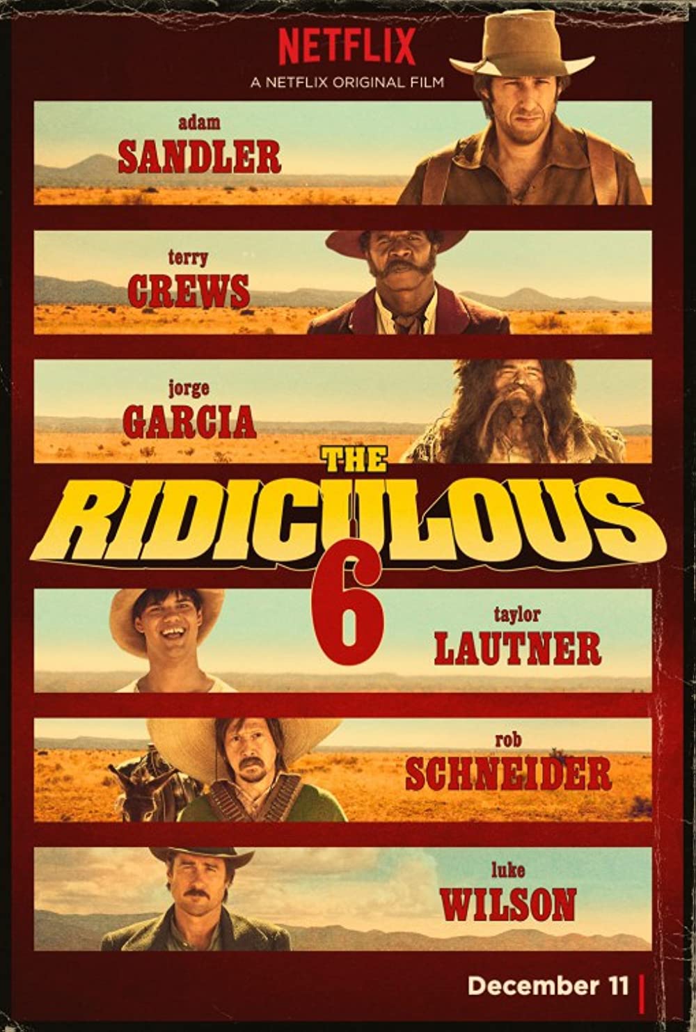 The Ridiculous 6 (2015) Adam Sandler Terry Crew Luke Wilson Rob Schneider