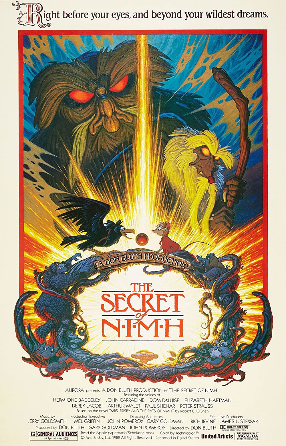The Secret of NIHM (1982) John Carradine