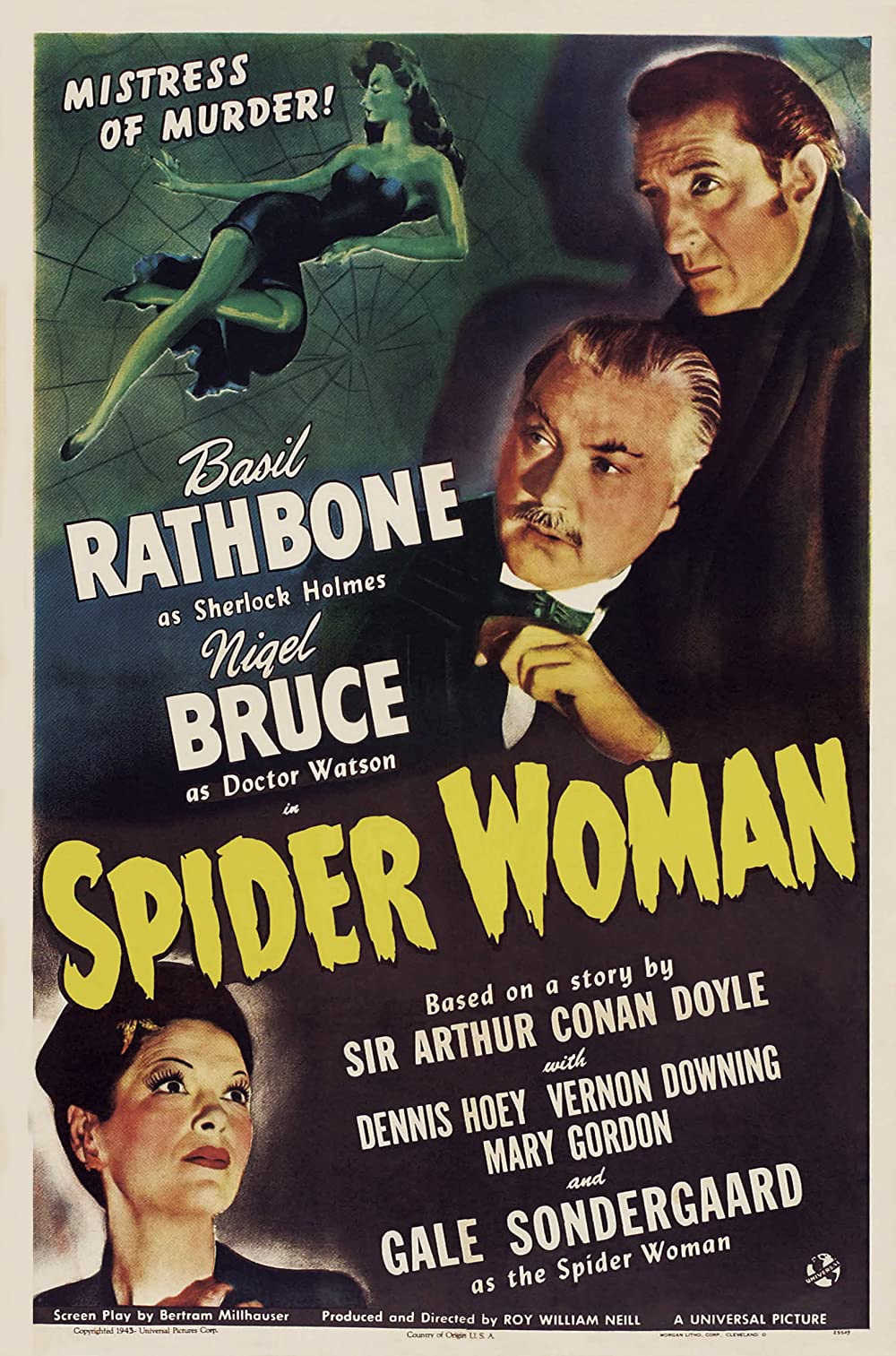 The Spider Woman (1943) Basil Rathbone