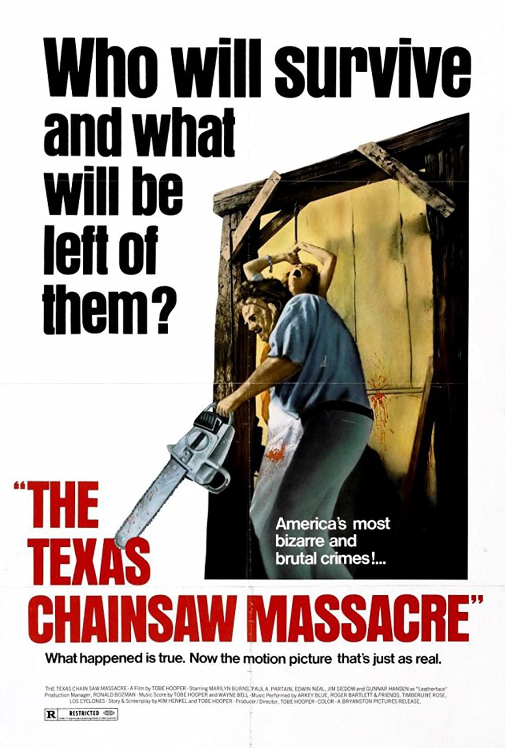 The Texas Chainsaw Massace (1978) Gunnar Hansen Toby Hooper