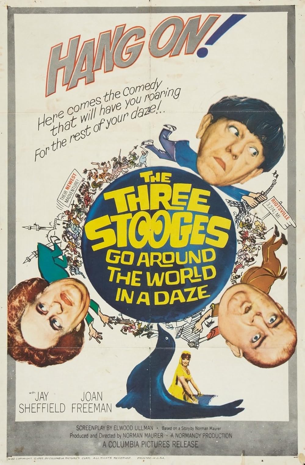 The Three Stooges Go Around The World In A Daze (1963)