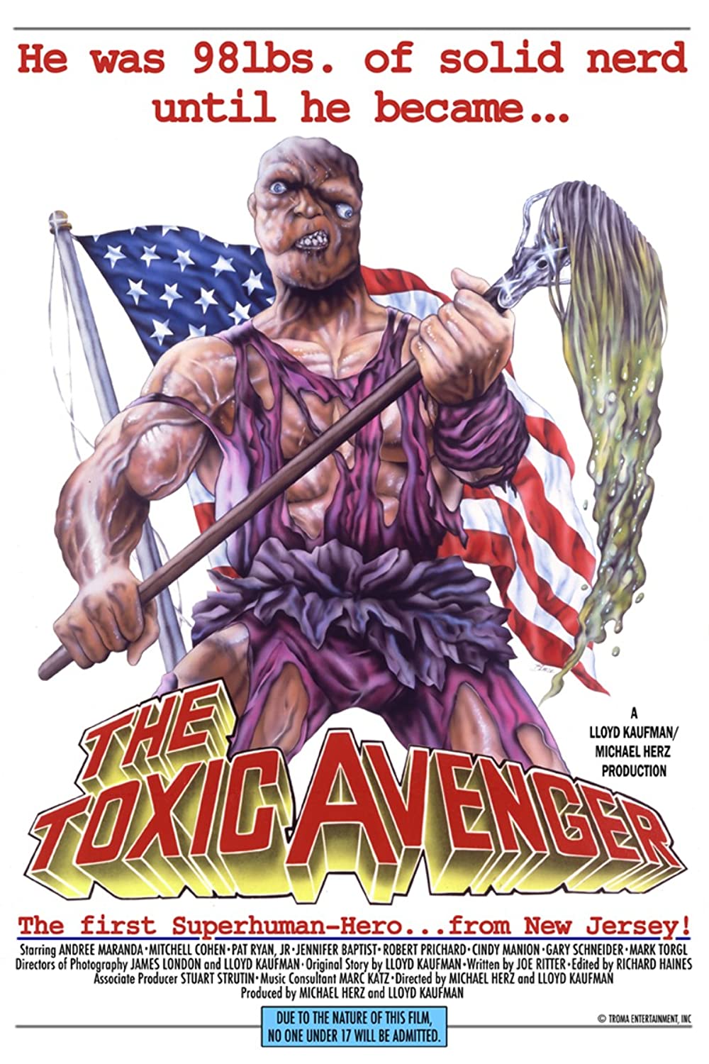 The Toxic Avenger (1984) Troma Lloyd Kaufman Mark Torgl