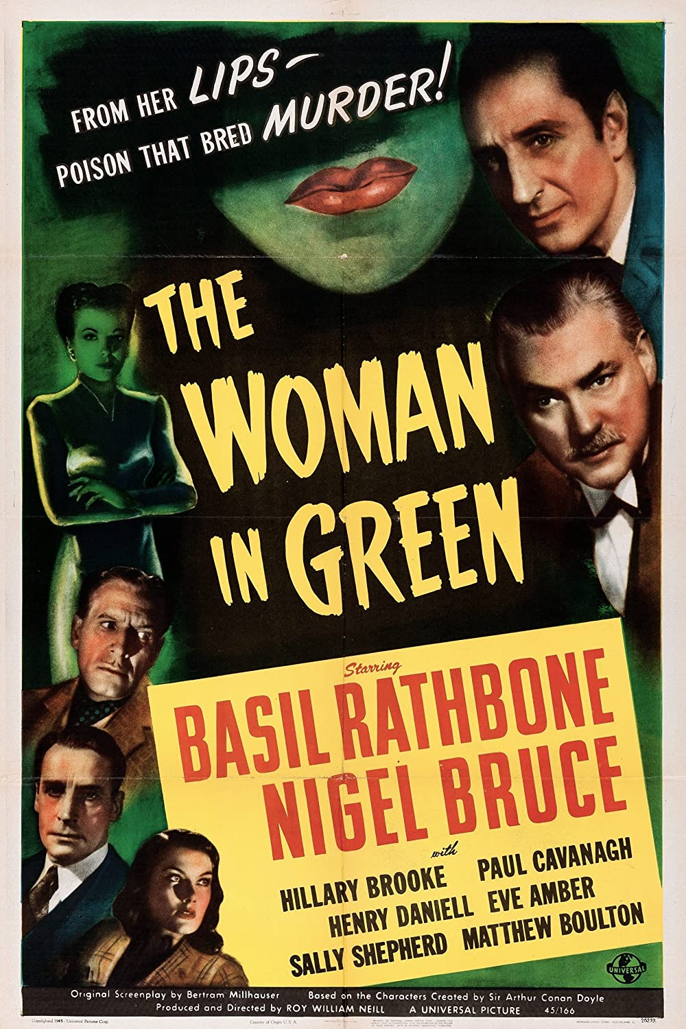 The Woman In Green (1945) Basil Rathbone