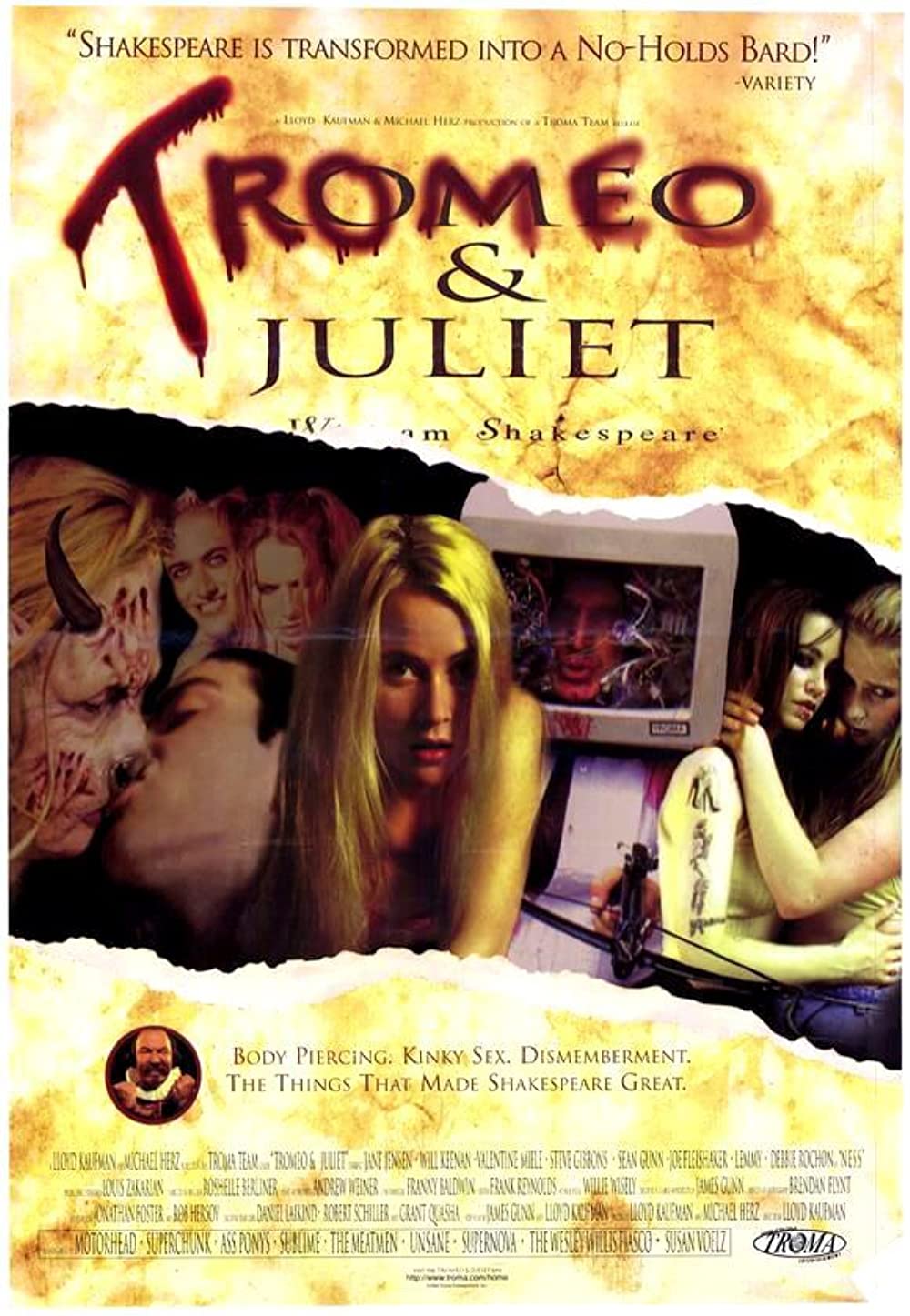 Tromeo and Juliet (1996) Troma Lloyd Kaufman