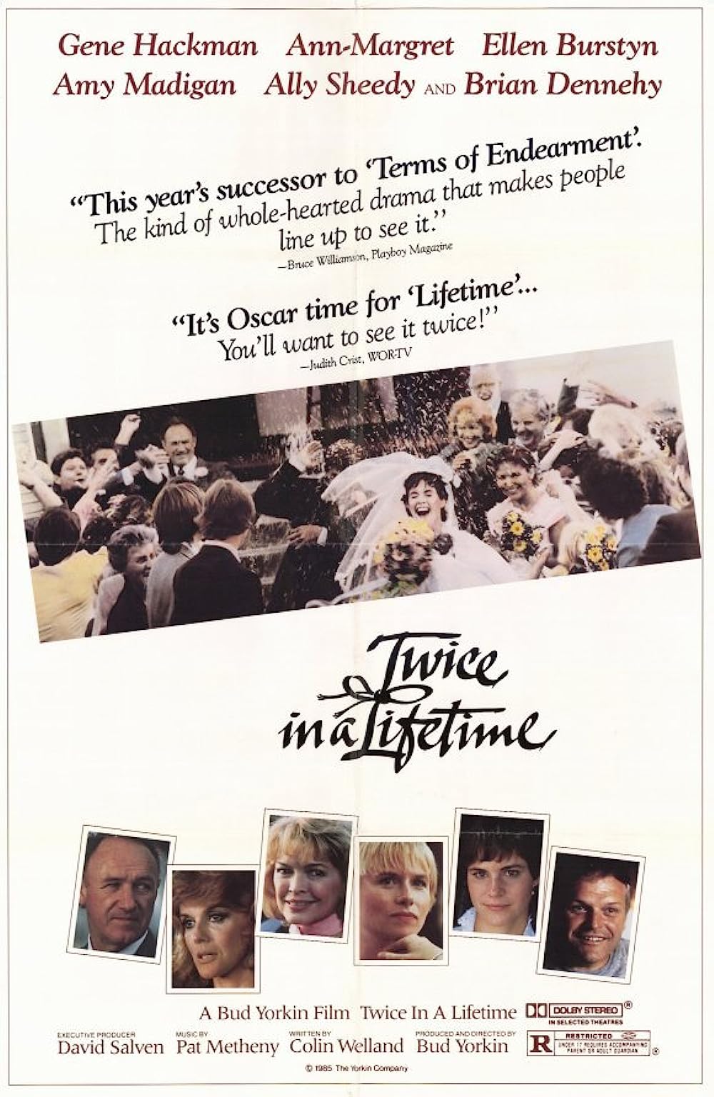 Twice In A Lifetime (1985) Gene Hackman Ally Sheedy