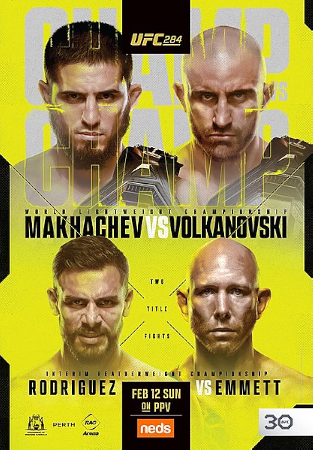 UFC 284 - Makhachev vs. Volkanovski (2023)