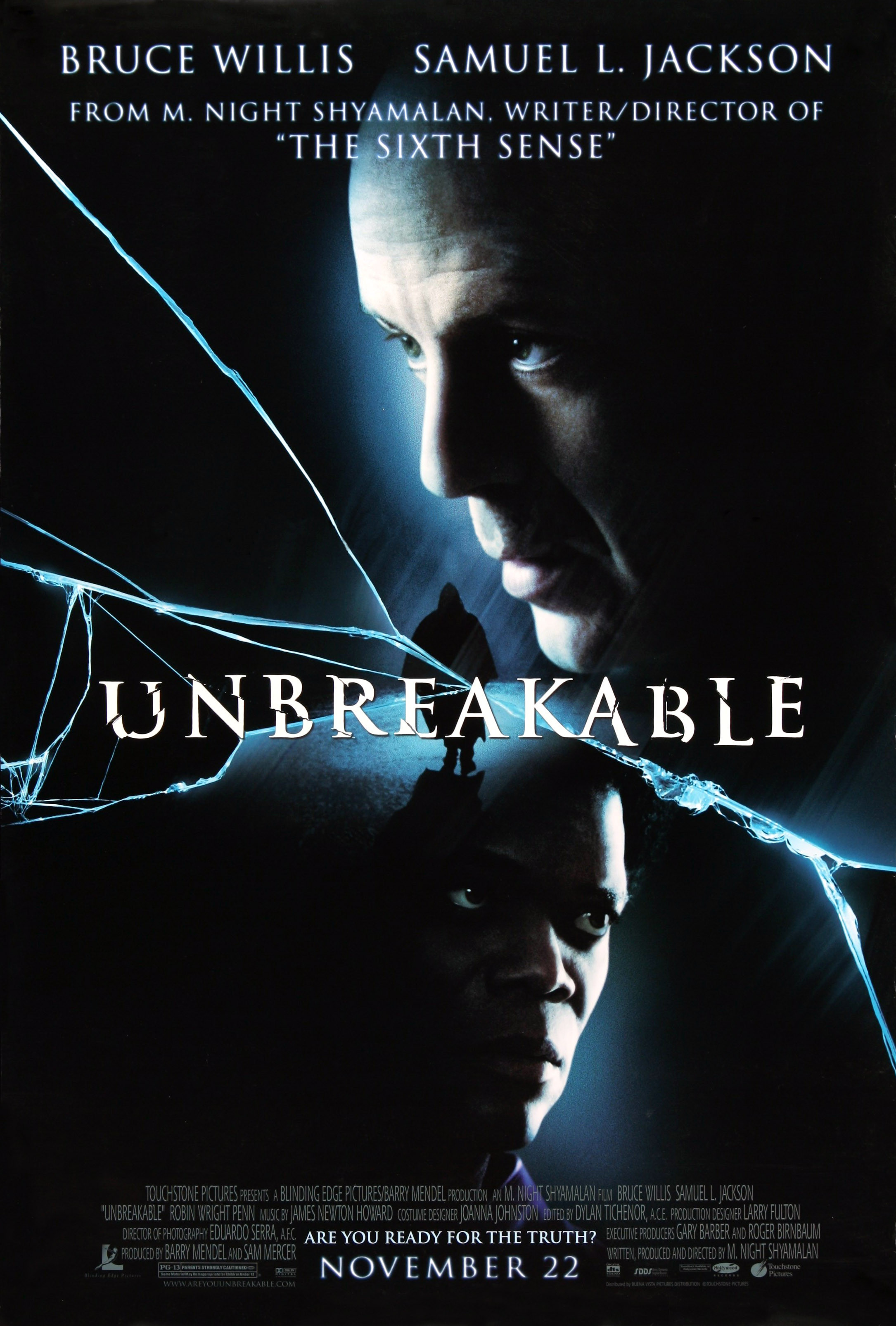 Unbreakable (2000) Bruce Willis Samuel L Jackson