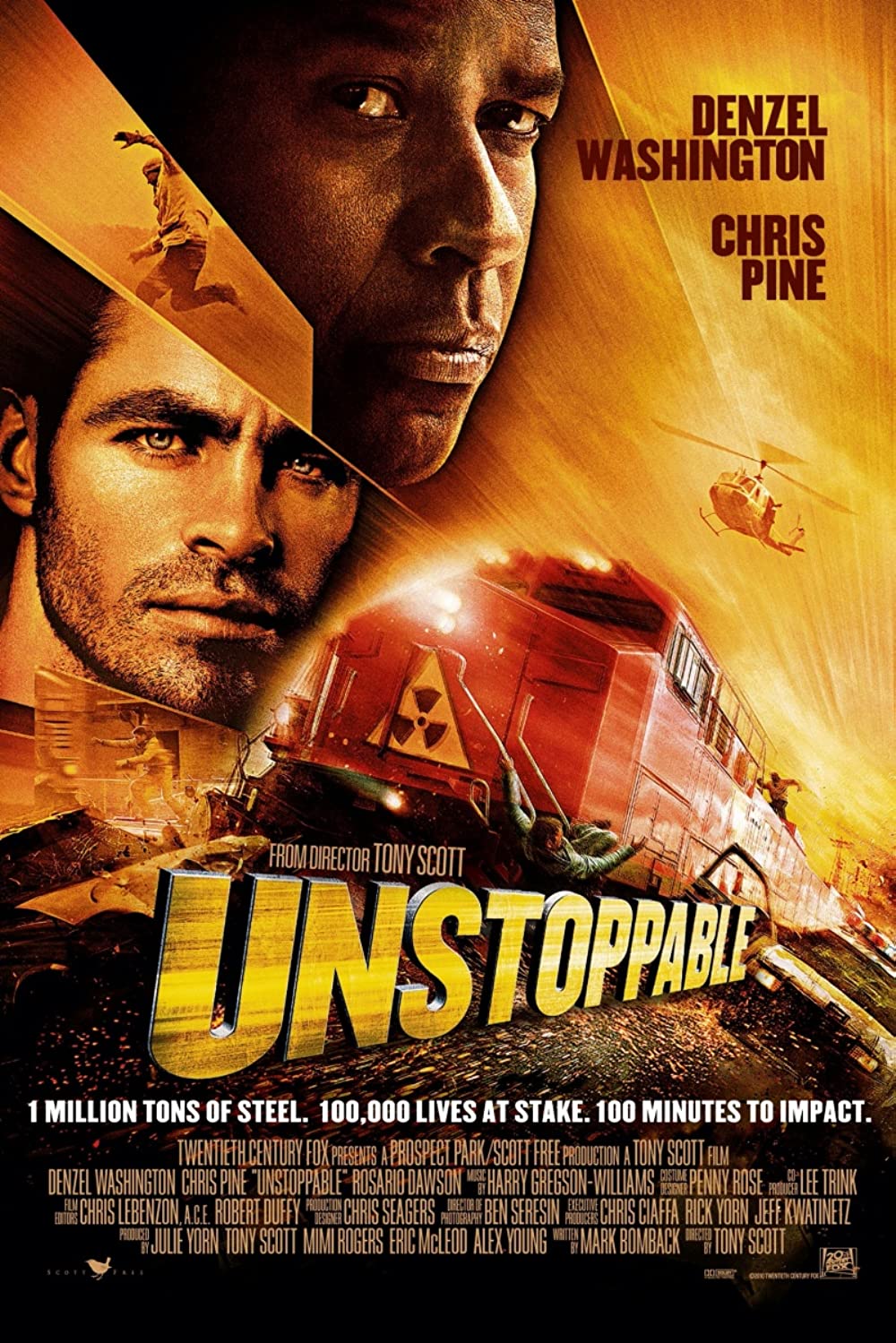 Unstoppable (2010) Denzel Washington Chris Pine