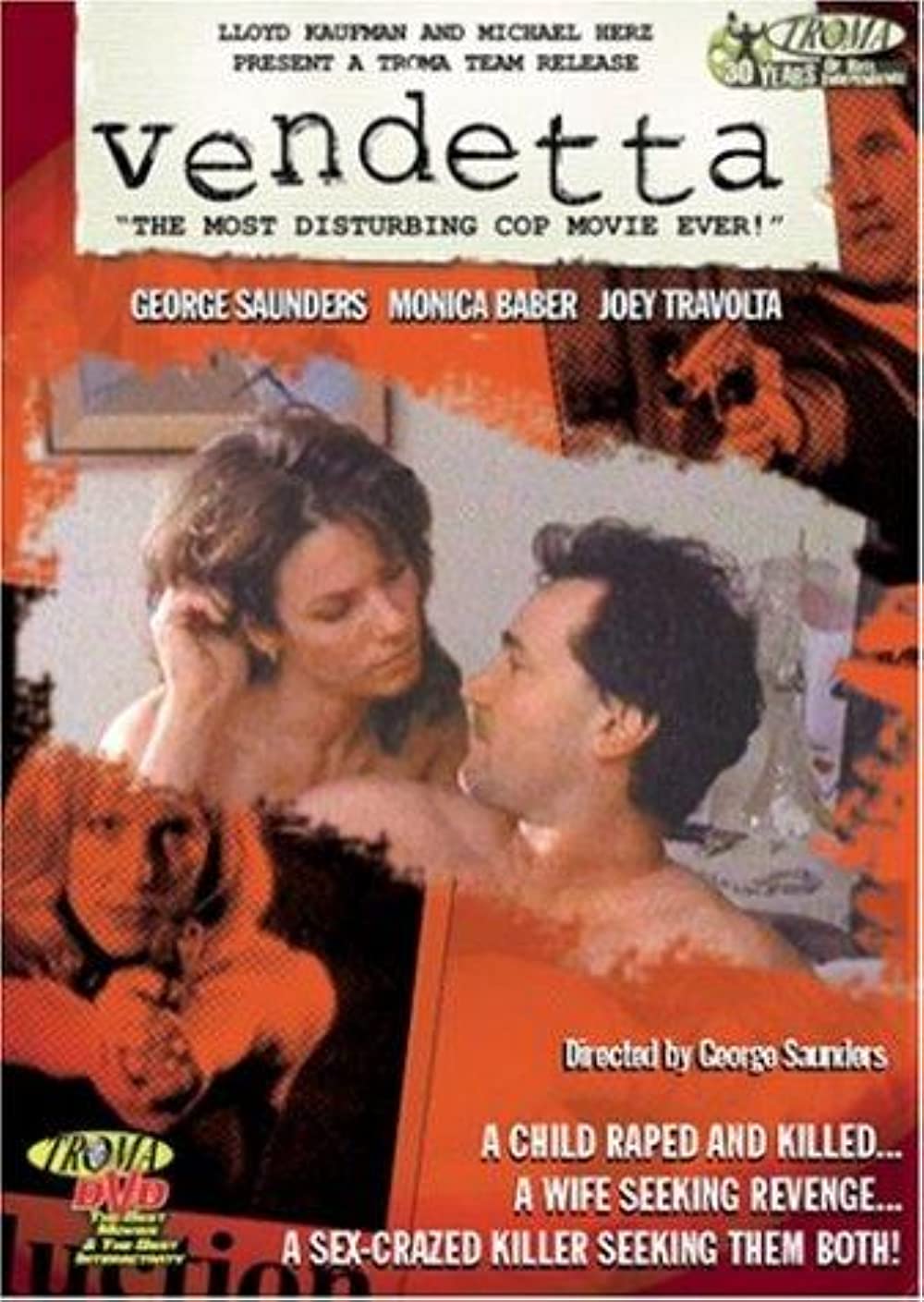 Vendetta (1996) Troma Lloyd Kaufman George Saunders Joey Travolta