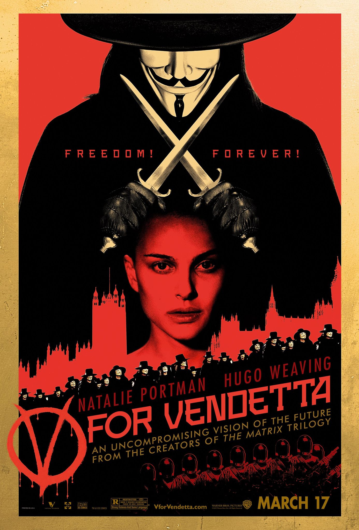 V For Vendetta (2005) Natalie Portman Hugo Weaving