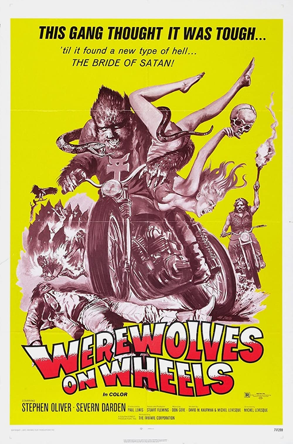 Werewolves On Wheels (1971) Stephen Oliver Severn Darden