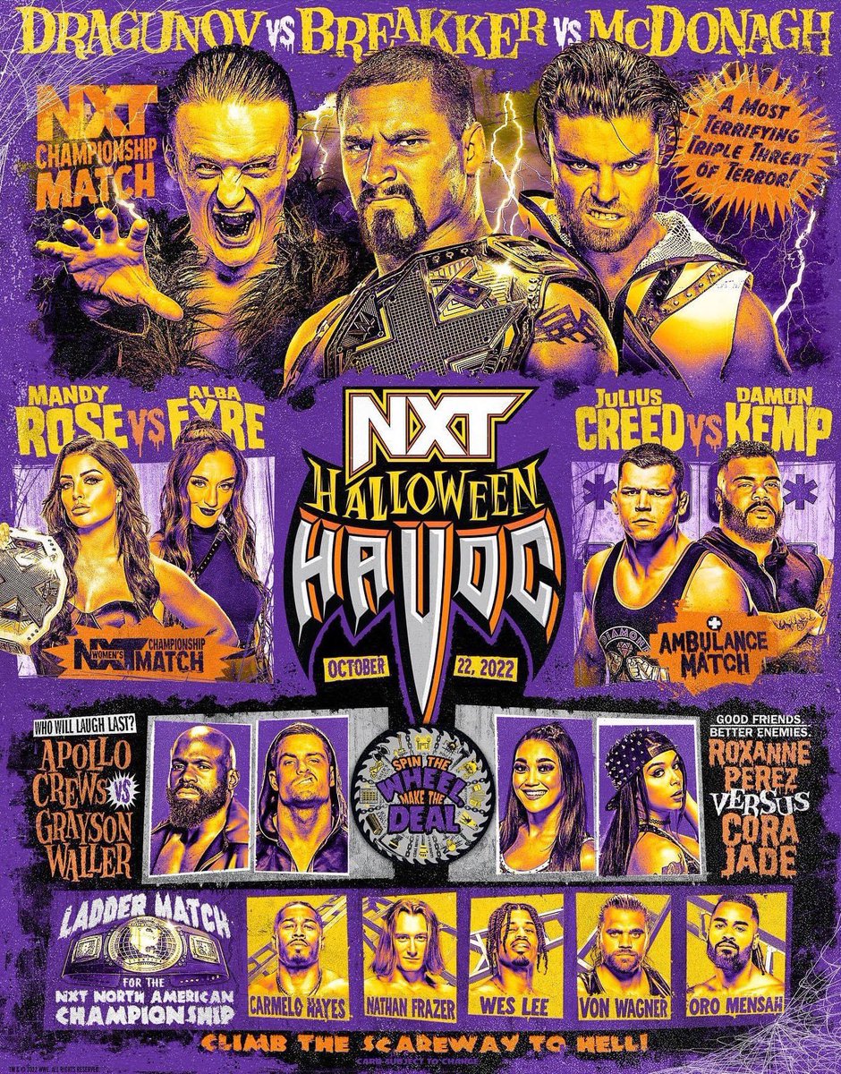 WWE NXT Wrestling - Halloween Havoc (2022)