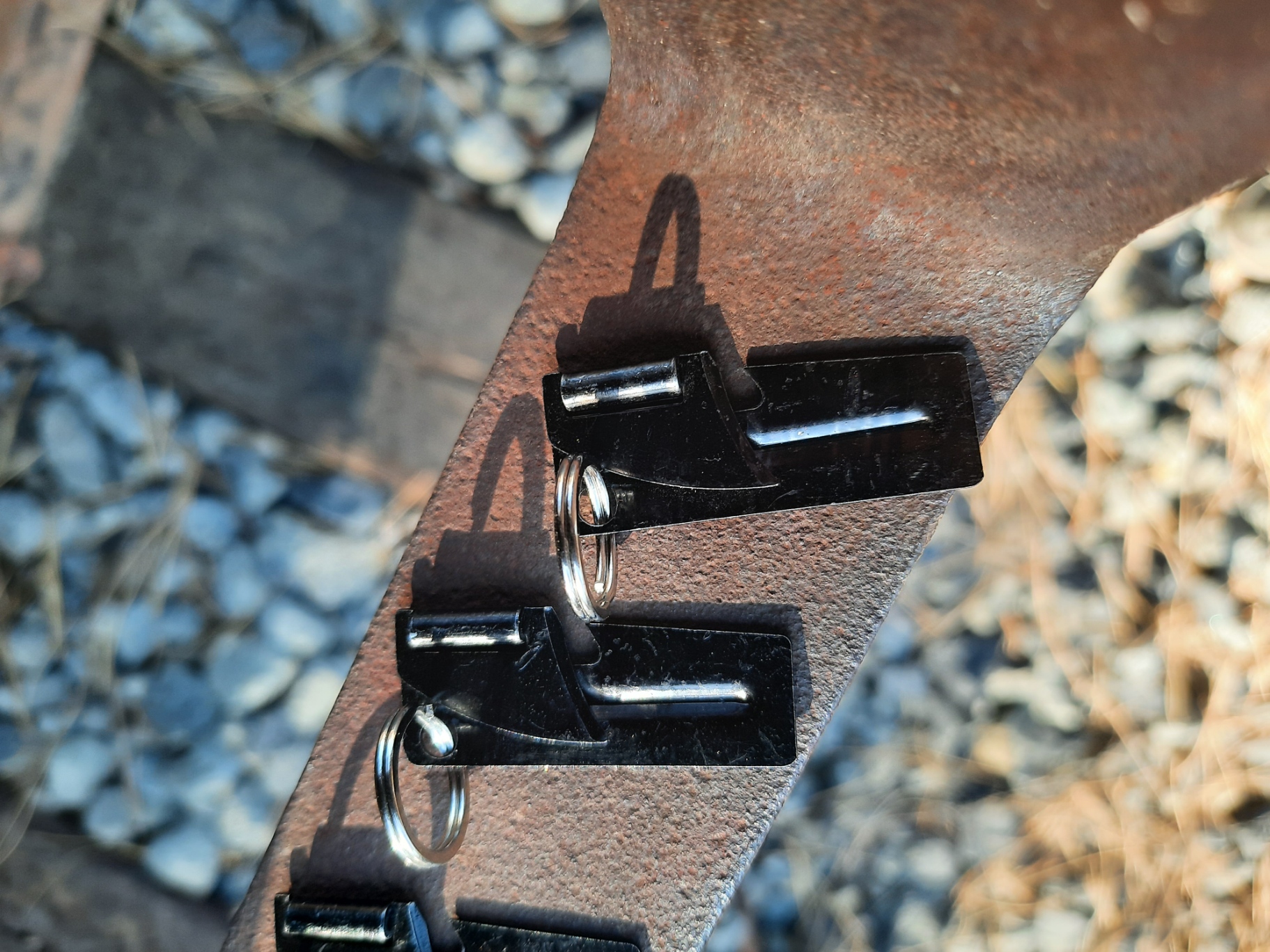 Black P-38 Can Opener and Keychain