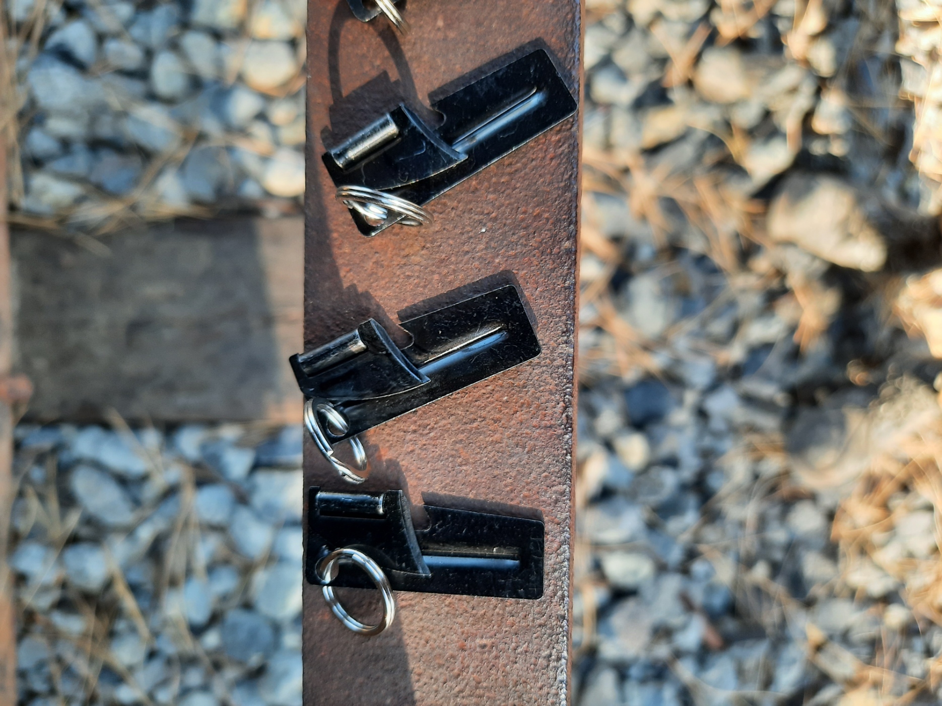Black P-38 Can Opener and Keychain