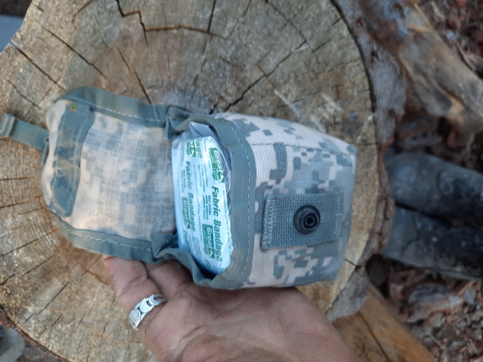 Surplus Camo Belt Pouch/First Aid Kit