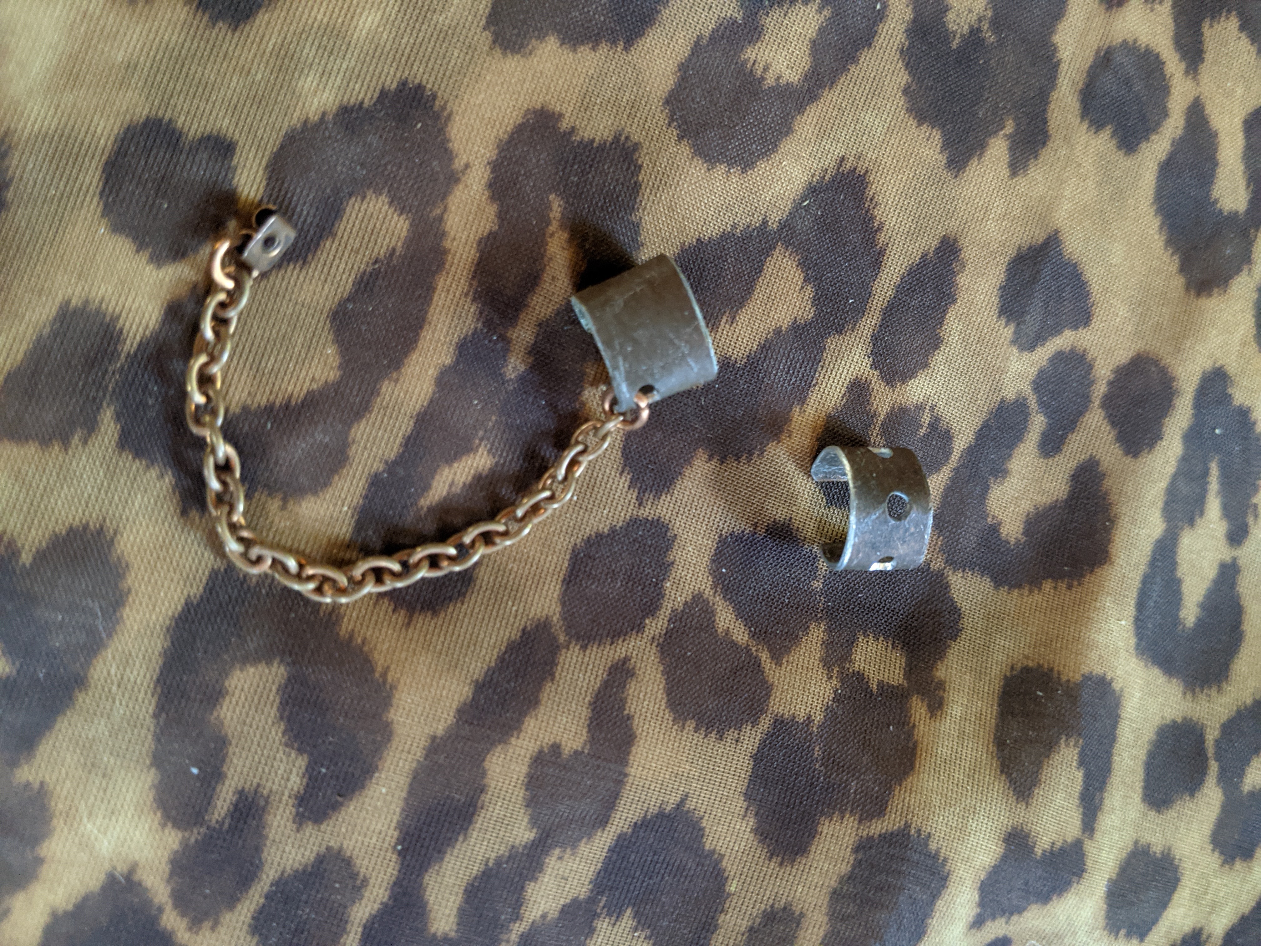 Smashed Penny ear cuff