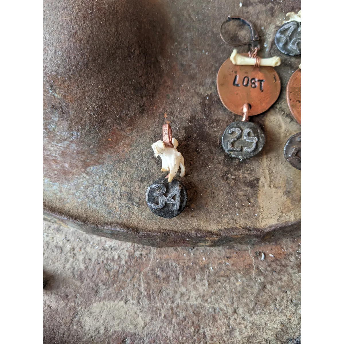Date Nail Bone pendant #34