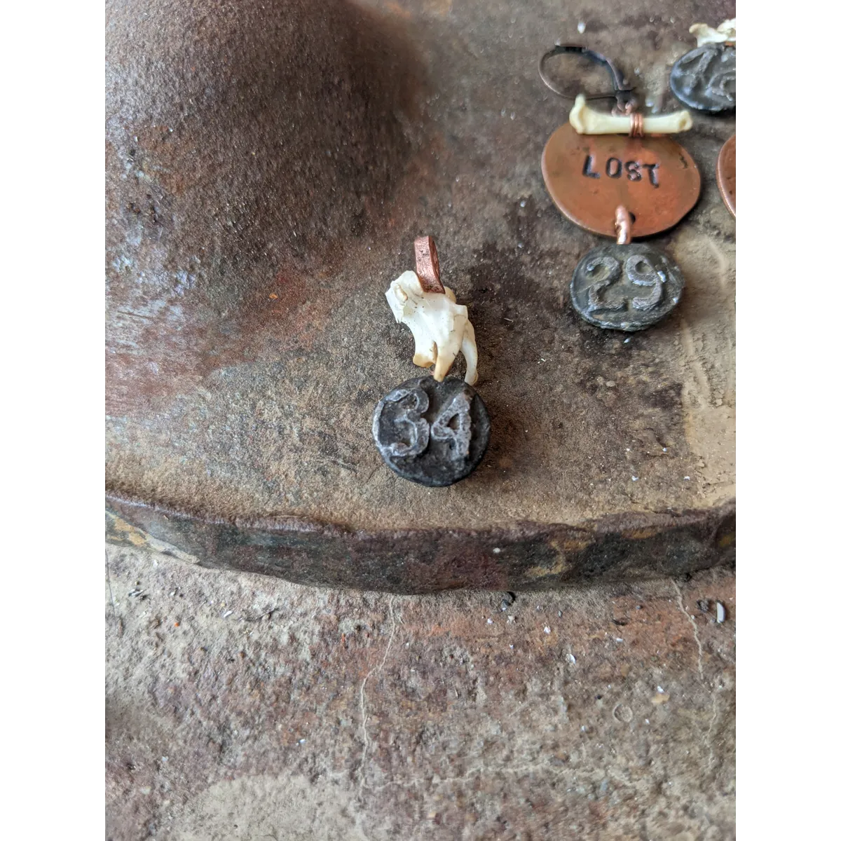 Date Nail Bone pendant #34