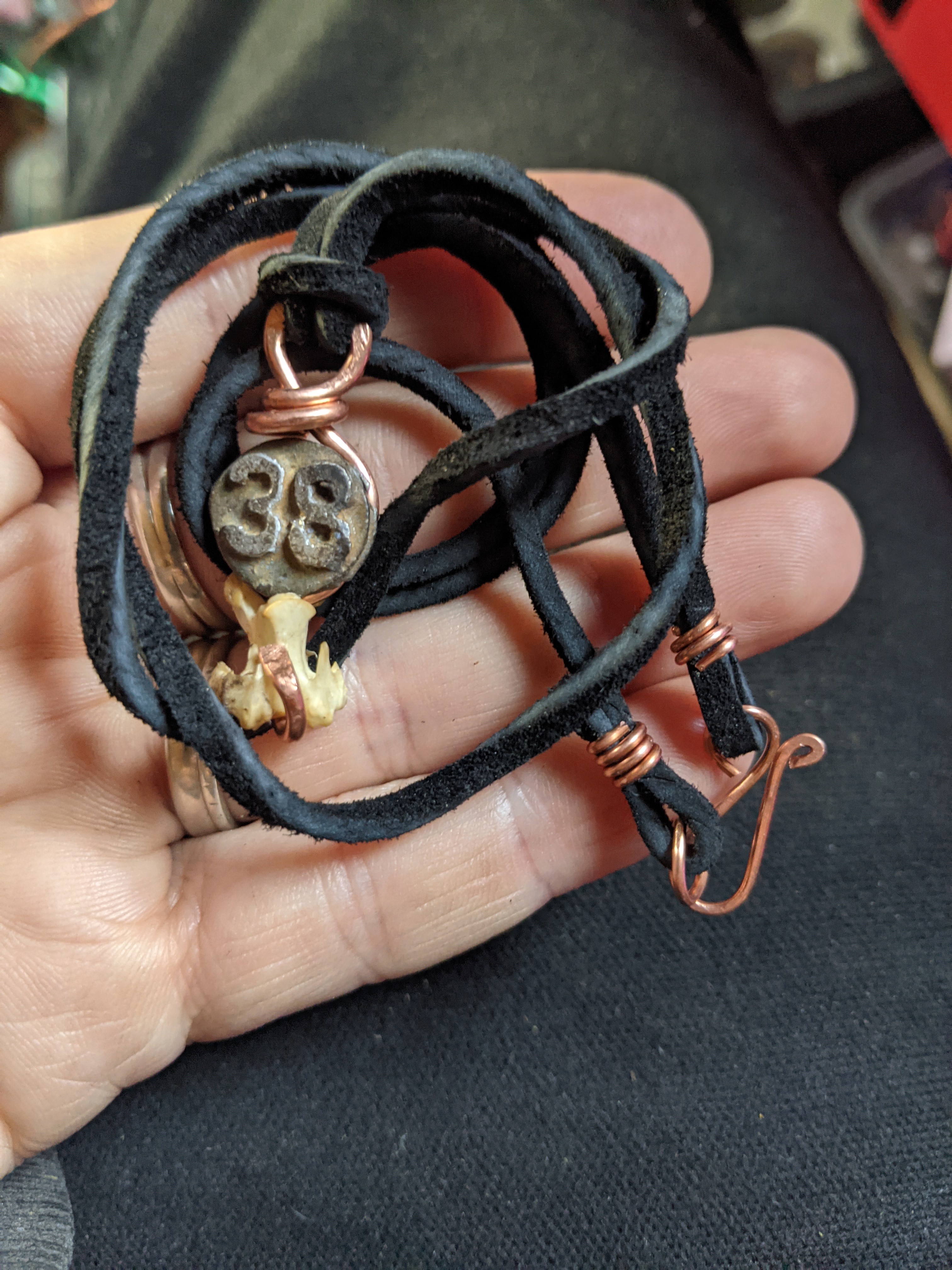 Bone Date Nail #38 Necklace