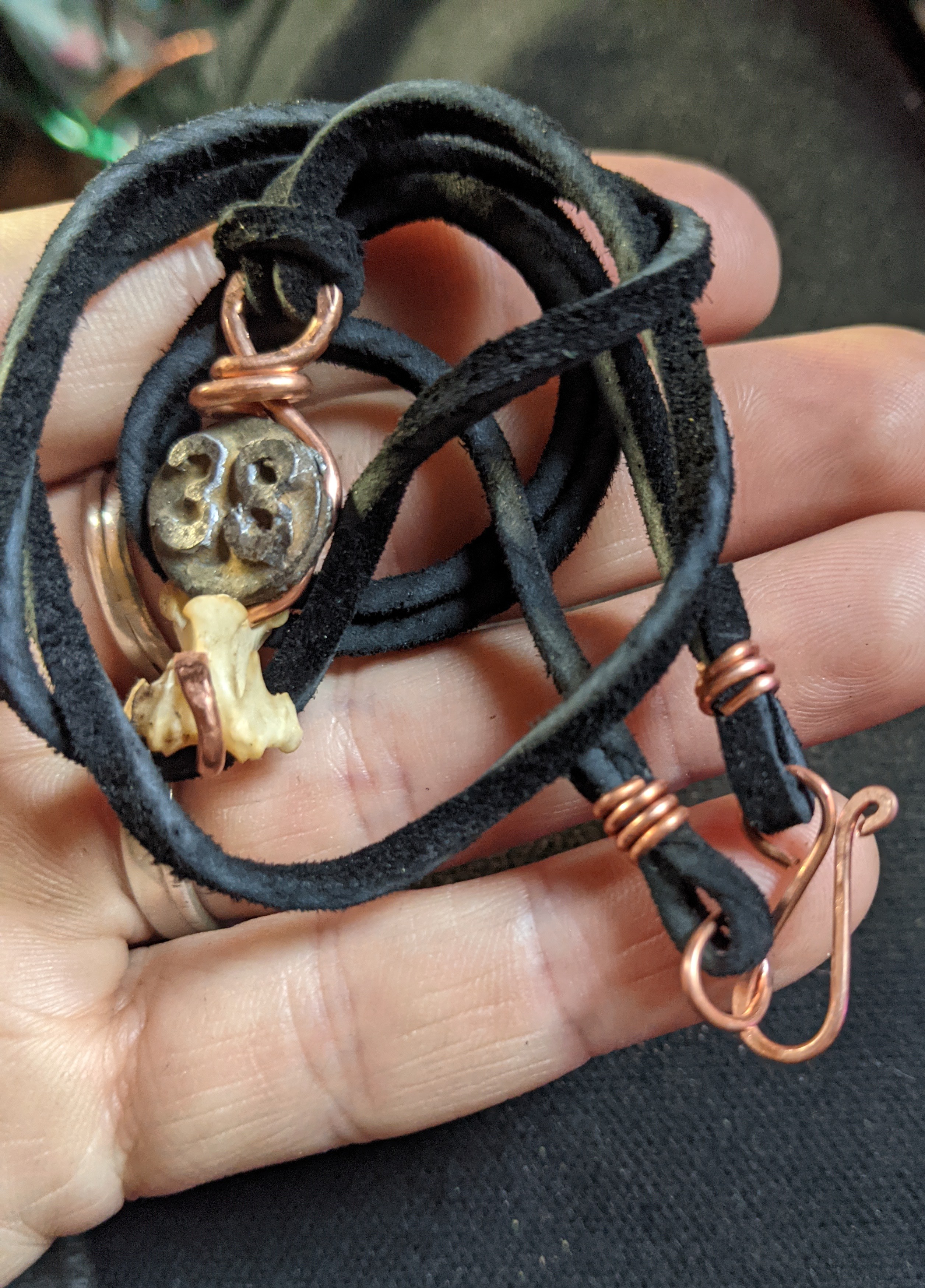Bone Date Nail #38 Necklace