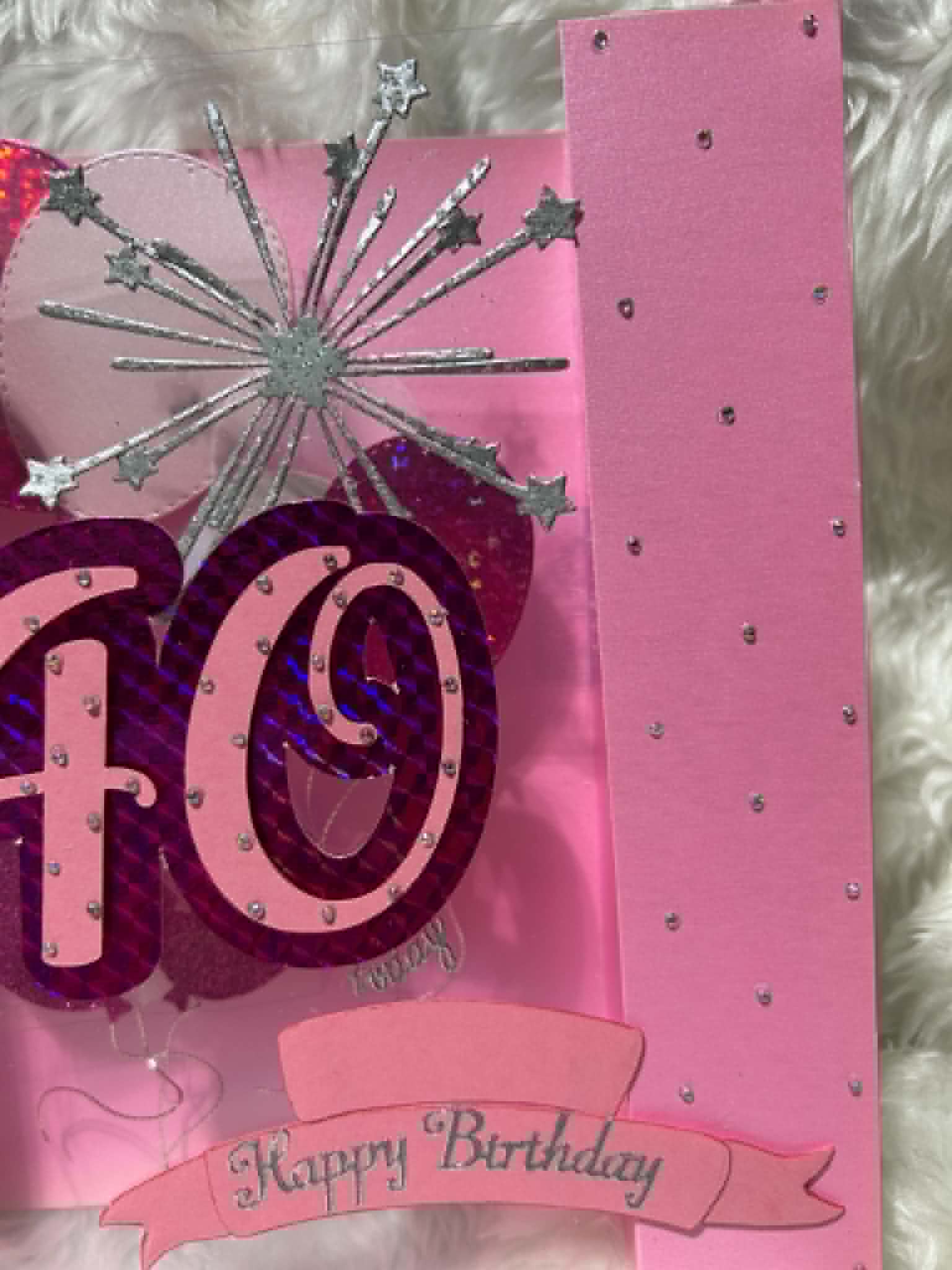 Handmade Personalised Boxed 40th Birthday Card