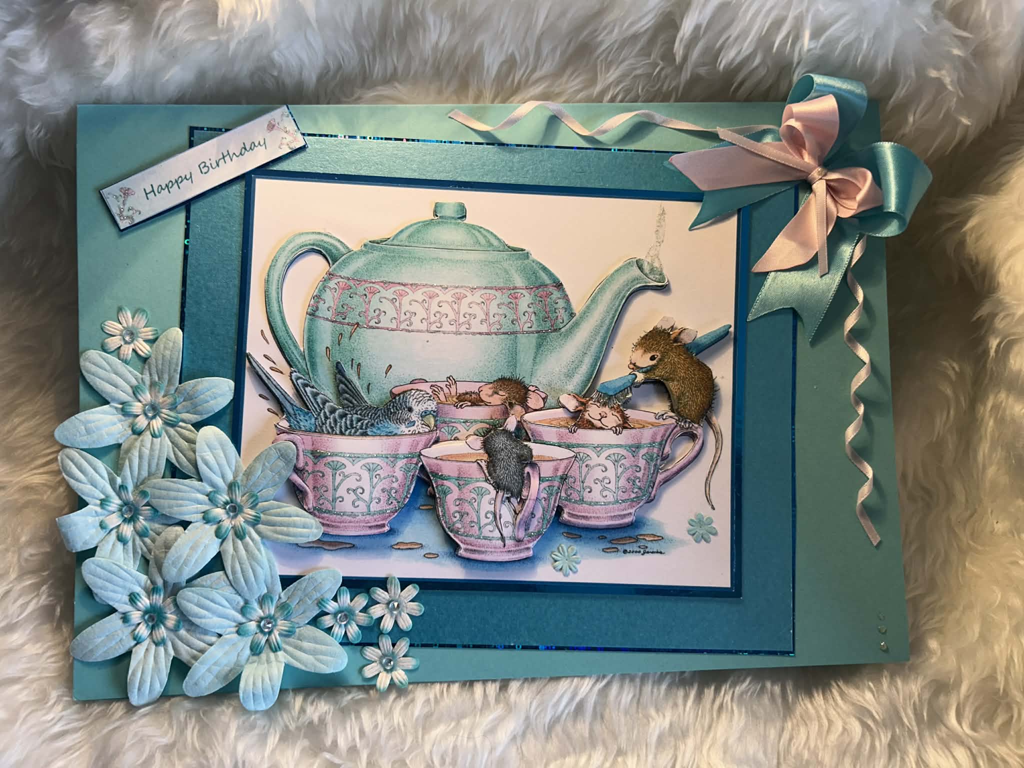 Handmade Personalised Large Birthday Card Boxed