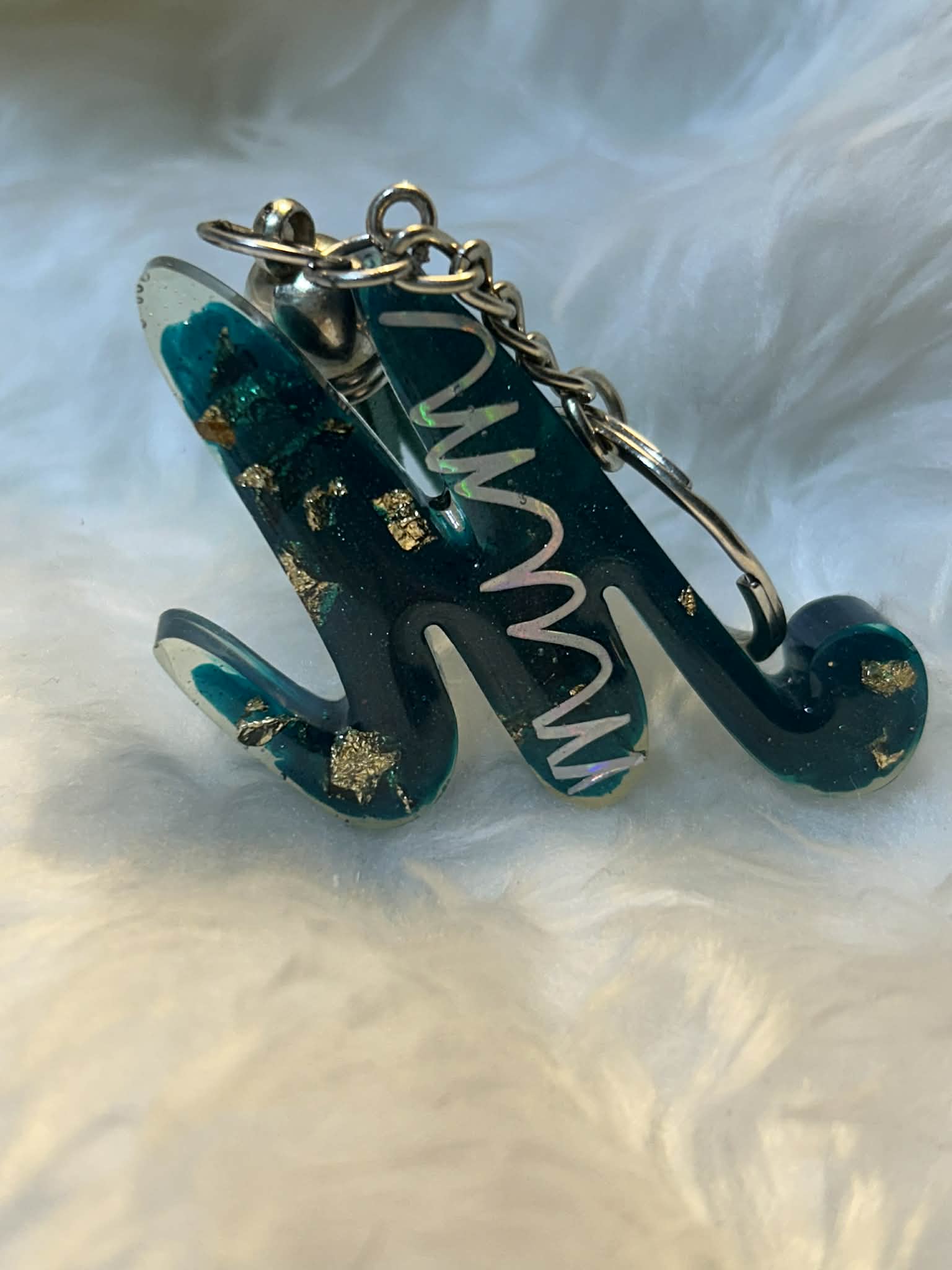 Handmade Resin Keyring 'Mum'