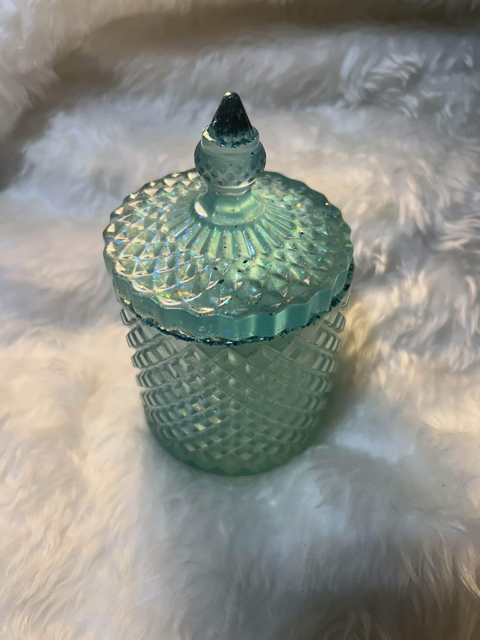Handmade Resin Trinket Pot