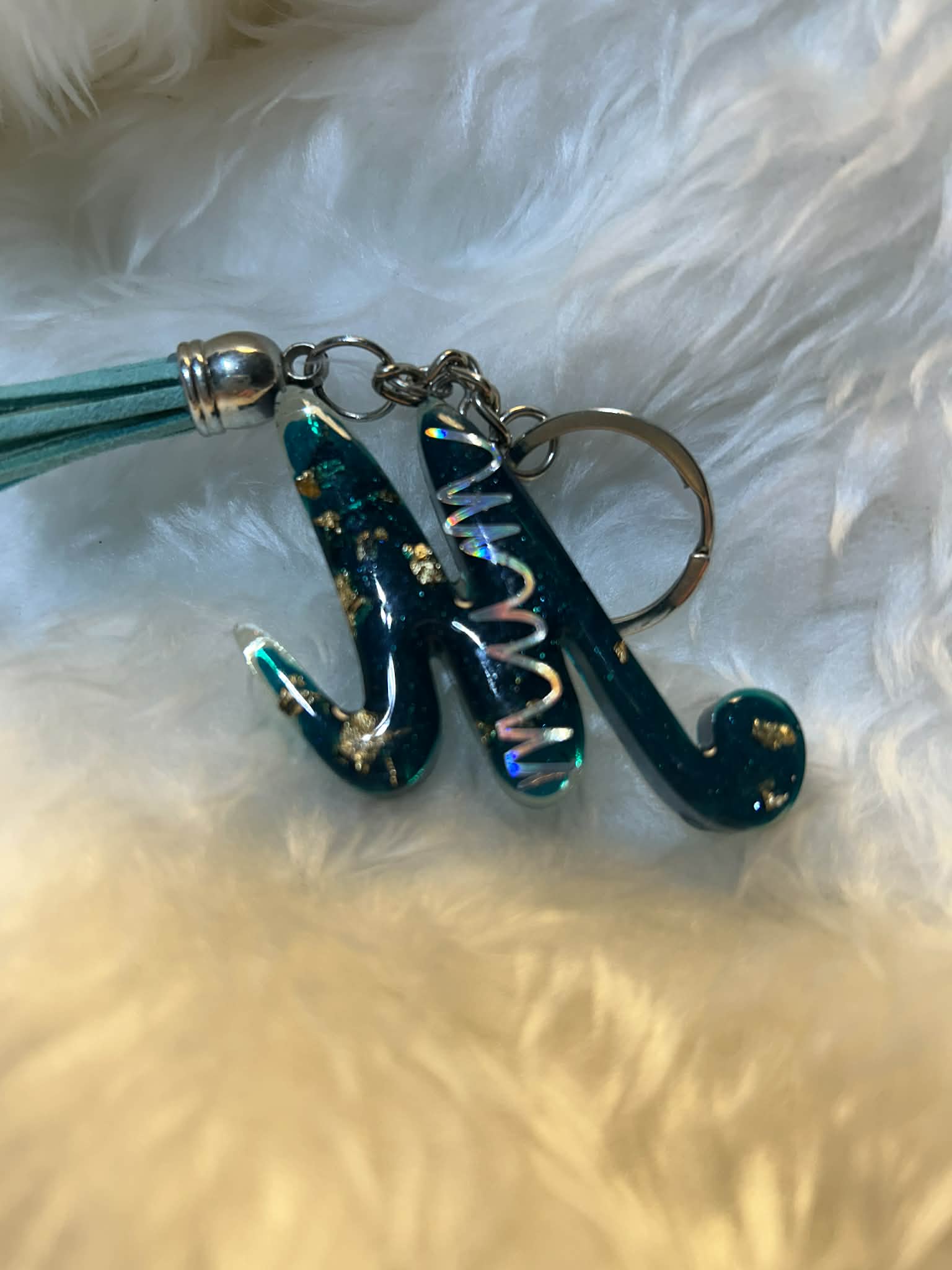 Handmade Resin Keyring 'Mum'