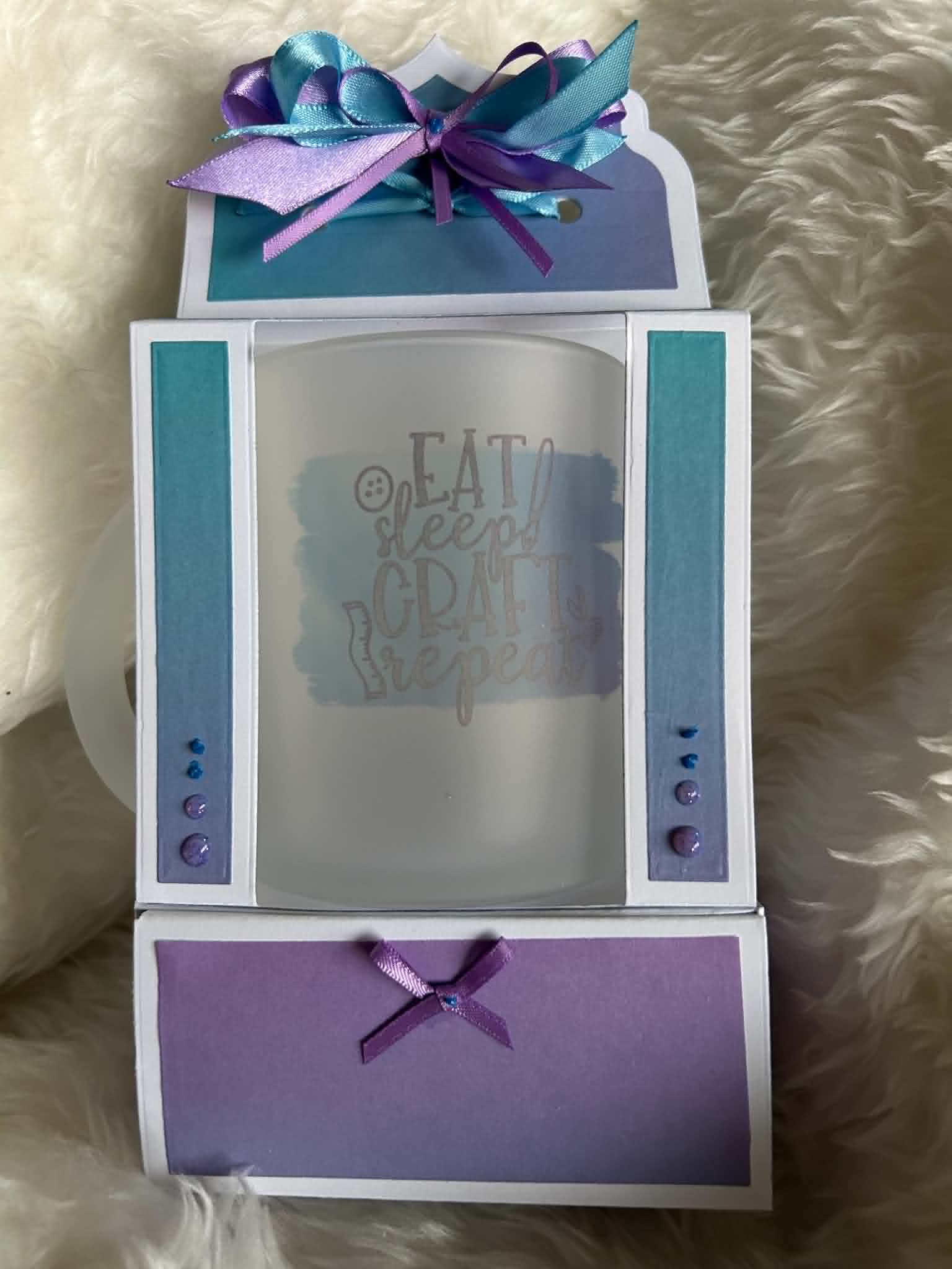 Frosted Mug 'Eat, Sleep, Craft, Repeat
